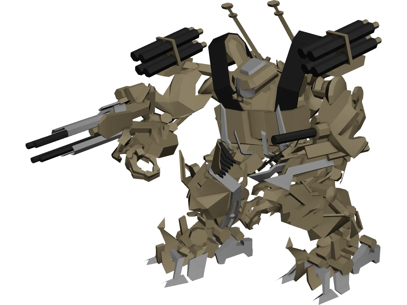 Transformers Brawl 3D Model main preview