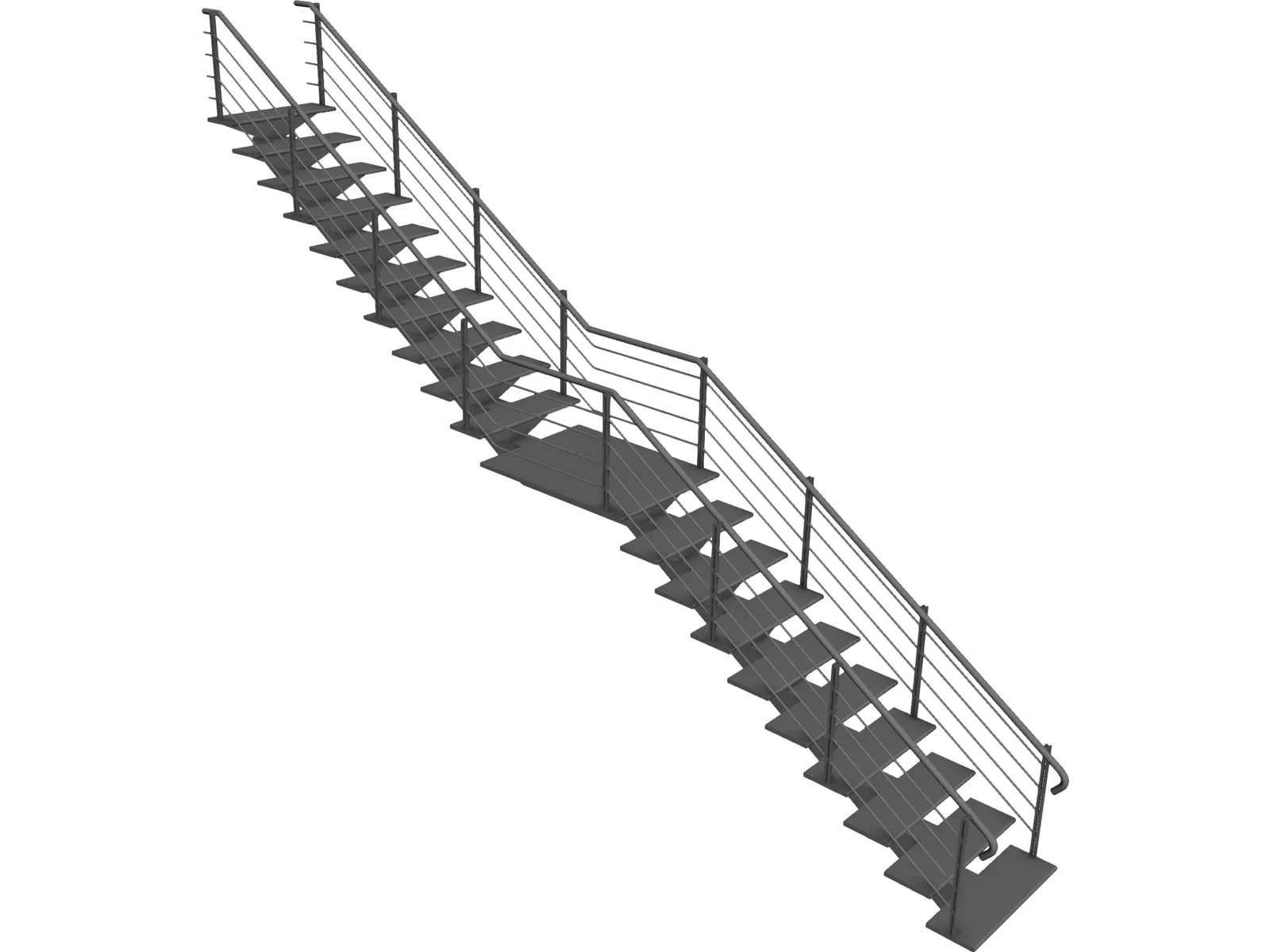 Stair 3D Model main preview