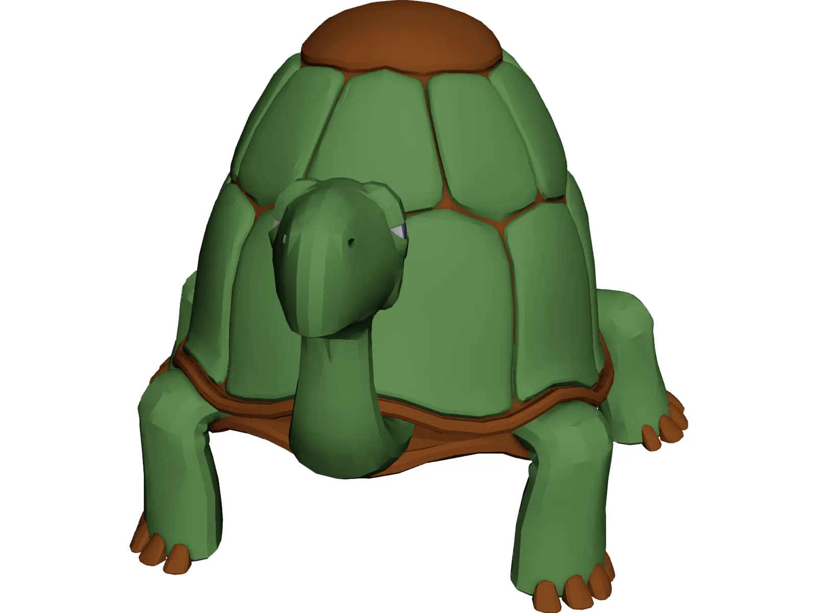 Turtle Toy 3D Model main preview
