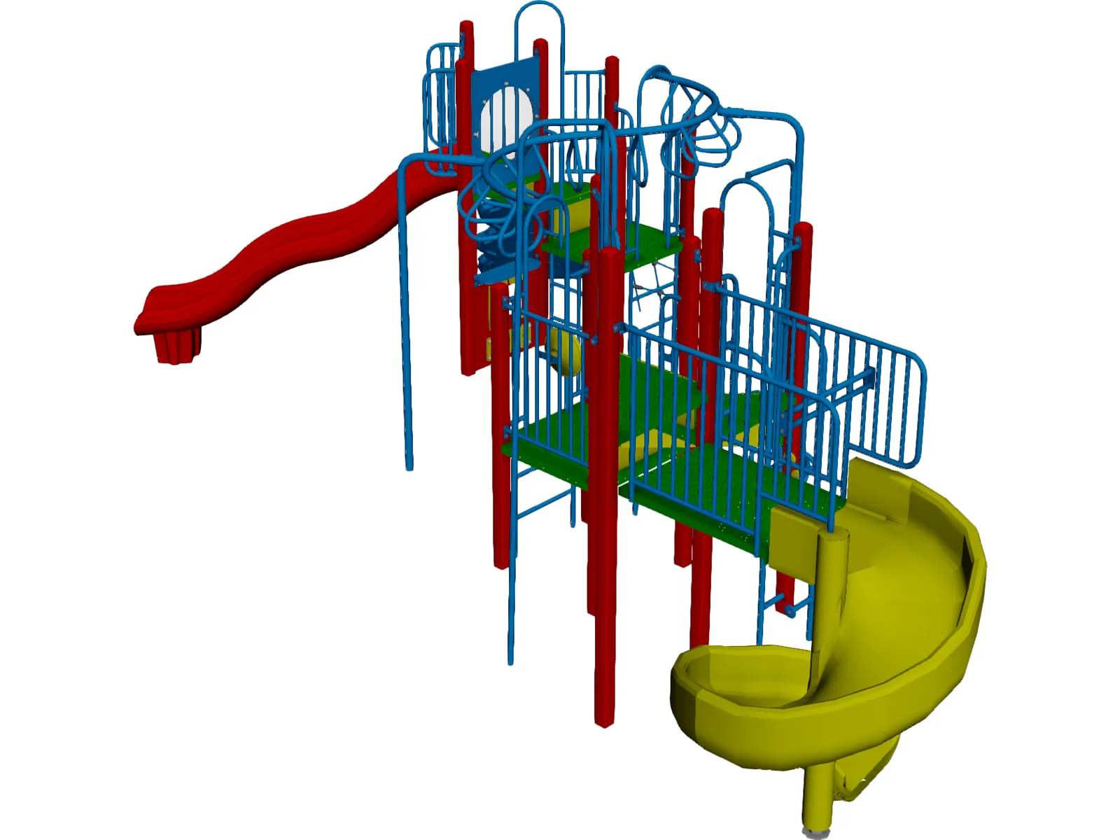 Playground Equipment 3D Model main preview