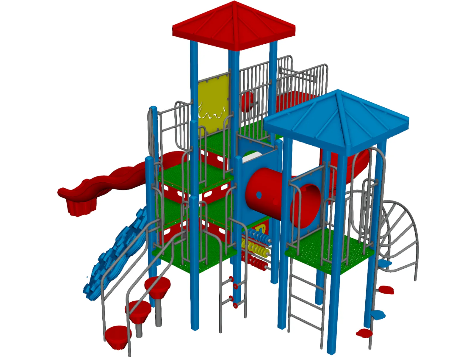 Playground Equipment 3D Model main preview