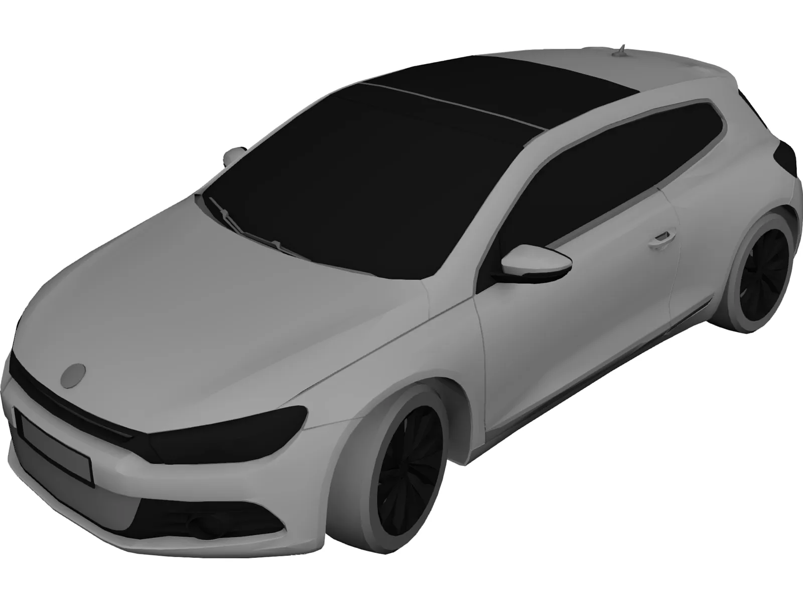 Volkswagen Scirocco 3D Model main preview