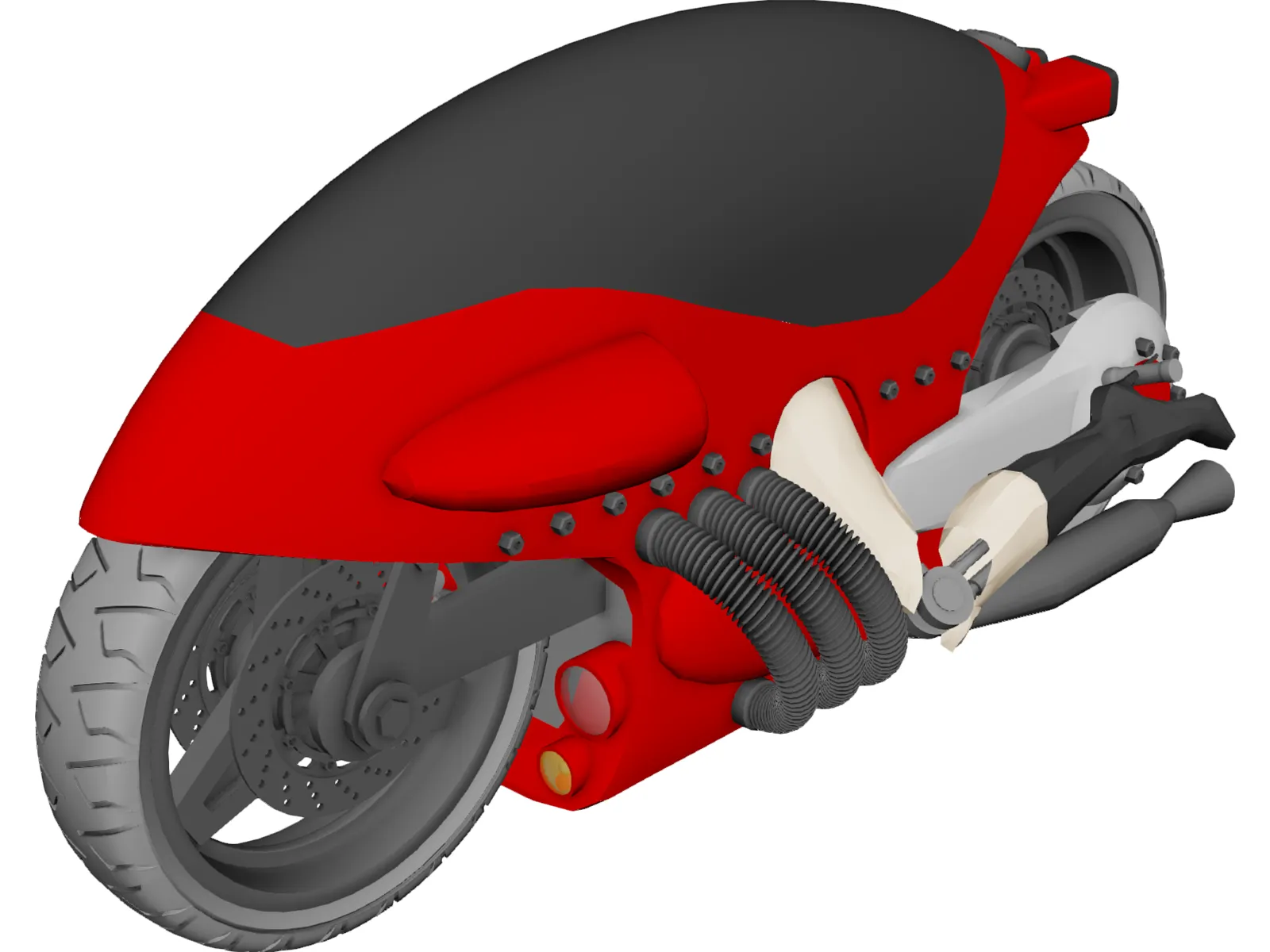 Motorcycle Concept 3D Model main preview