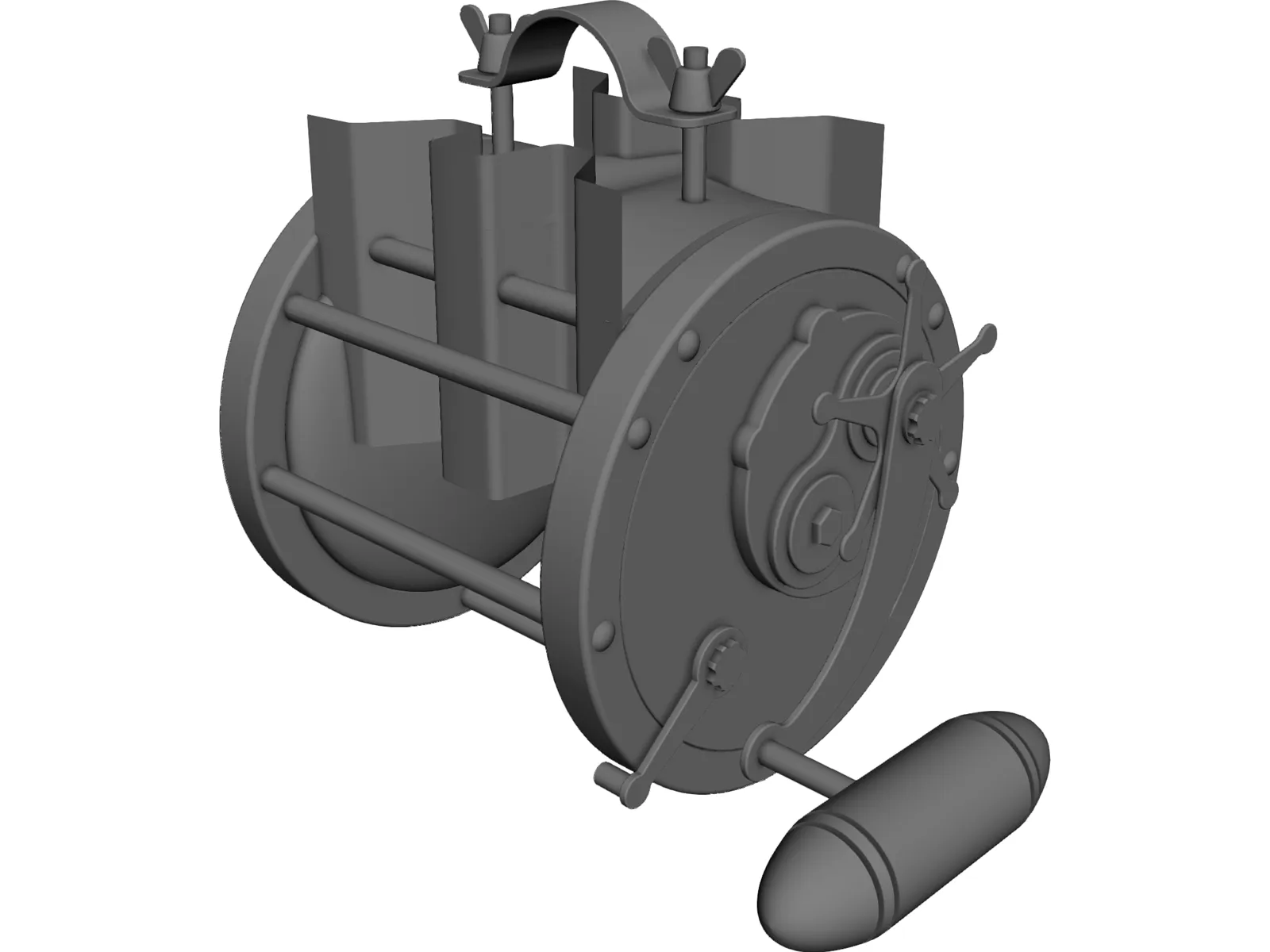 Fishing Reel Pen Senator 6/0 3D Model main preview