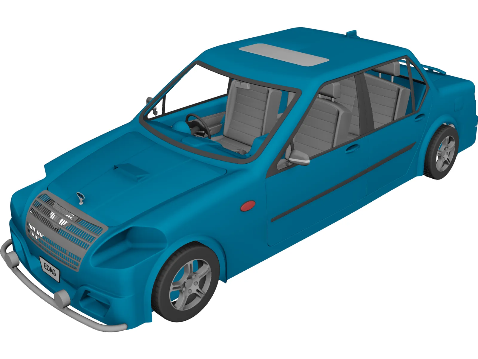 Edag Paradise Concept 3D Model main preview