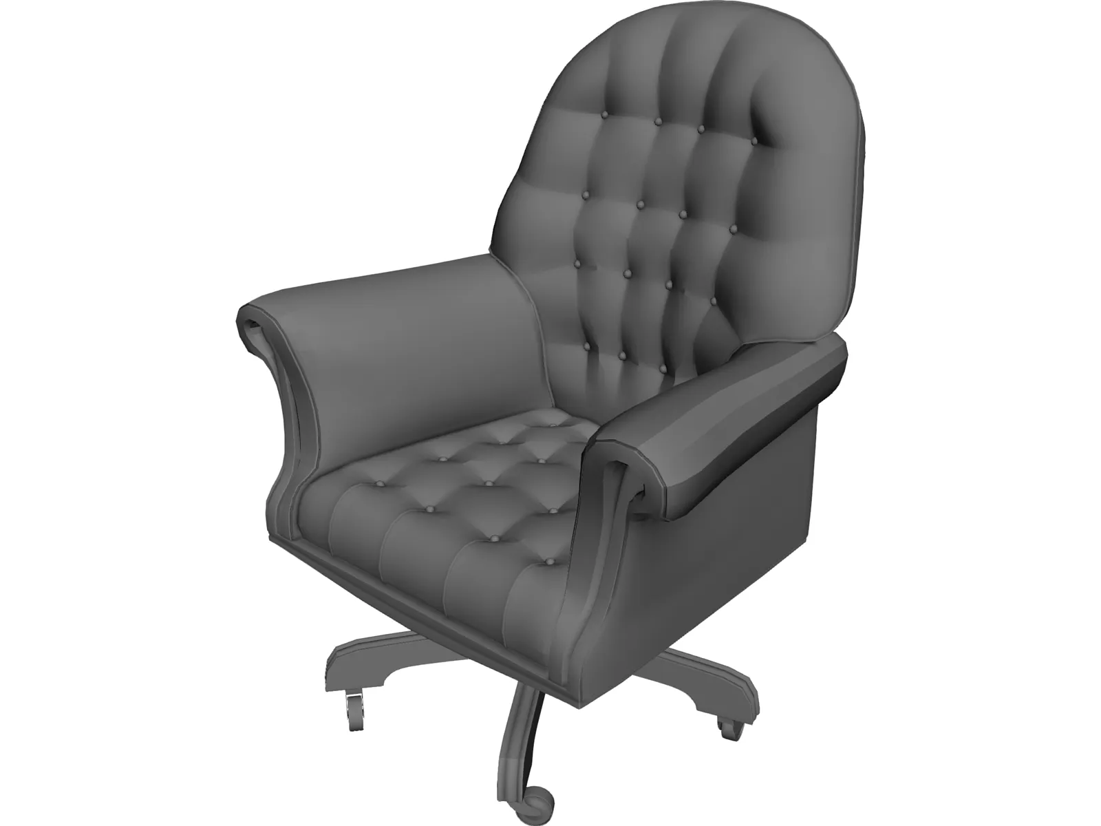 Armchair 3D Model main preview