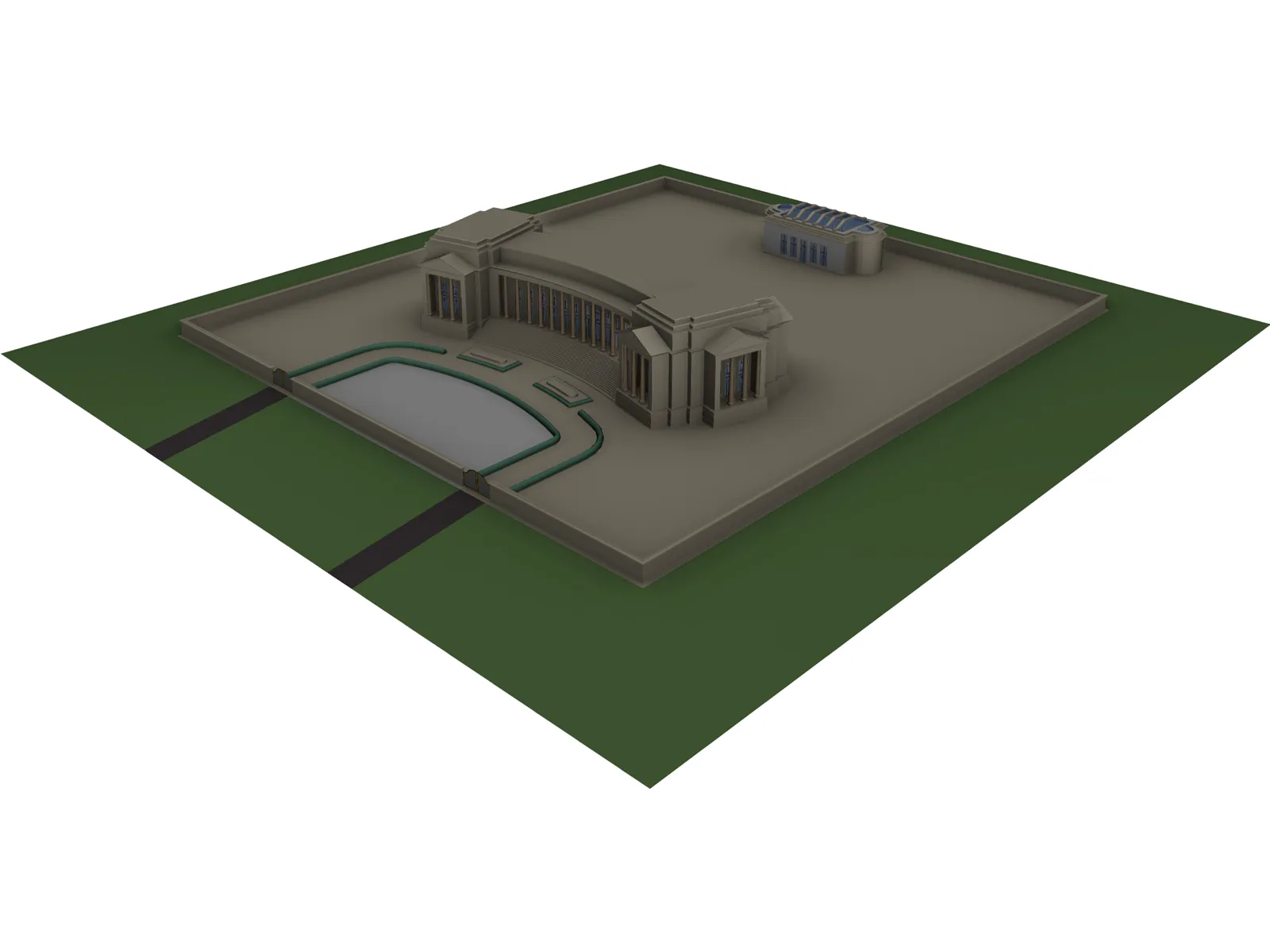 Italian Palace 3D Model main preview