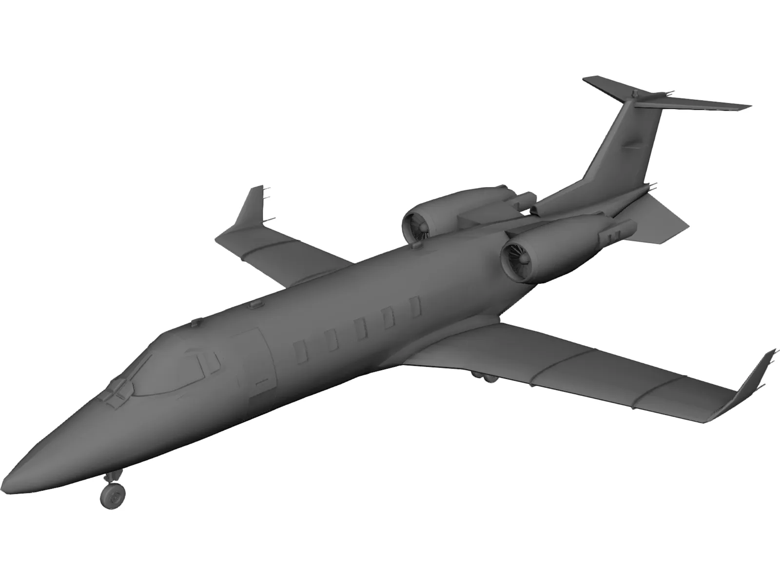 Bombardier Learjet 60 3D Model main preview
