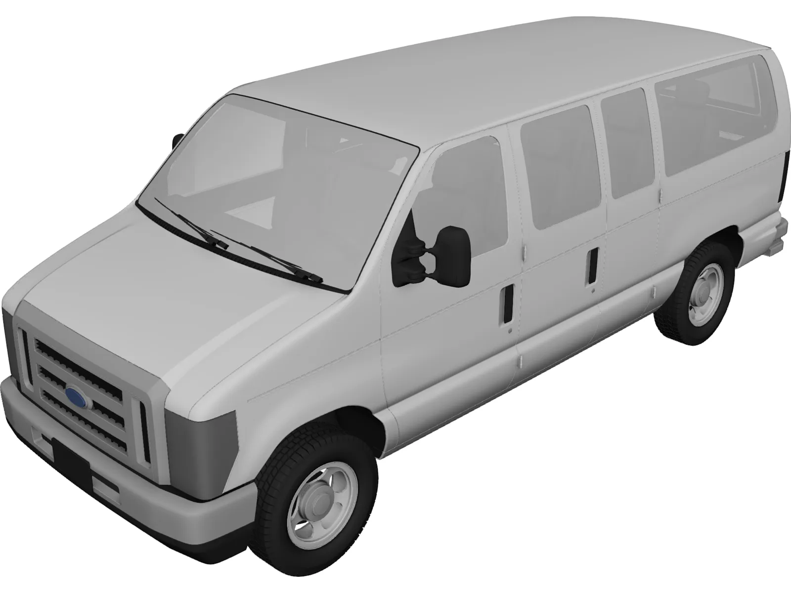 Ford E150 (2009) 3D Model main preview