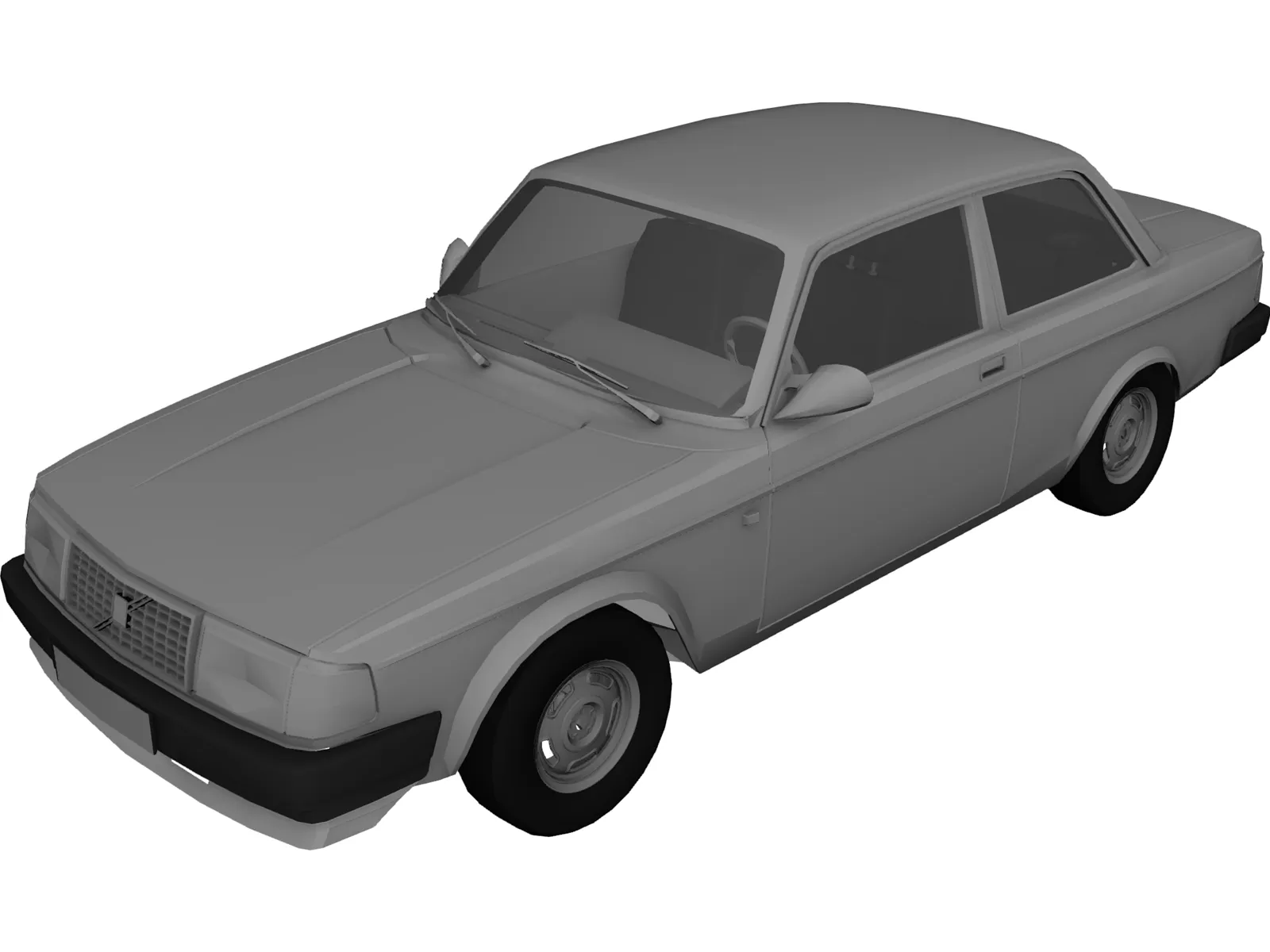 Volvo 242 3D Model main preview