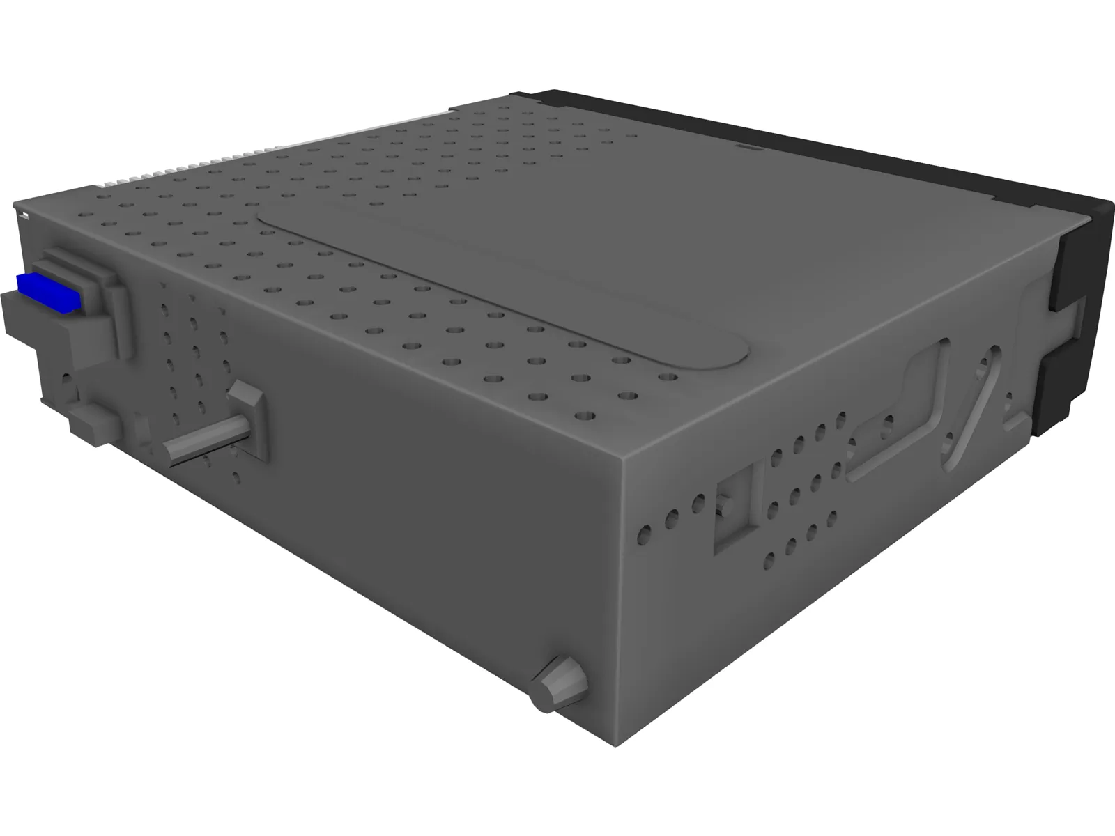 Kenwood Car Radio 3D Model main preview