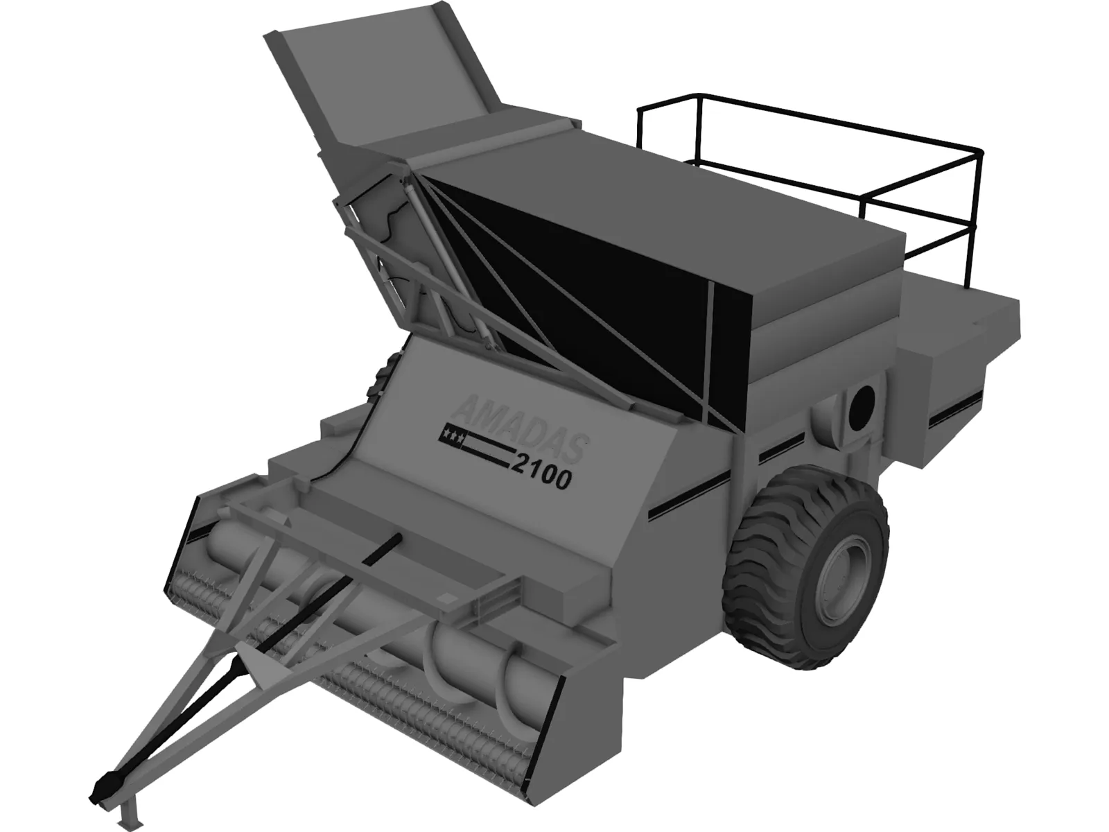 Amadas 2100 Farm Machine for Nuts 3D Model main preview