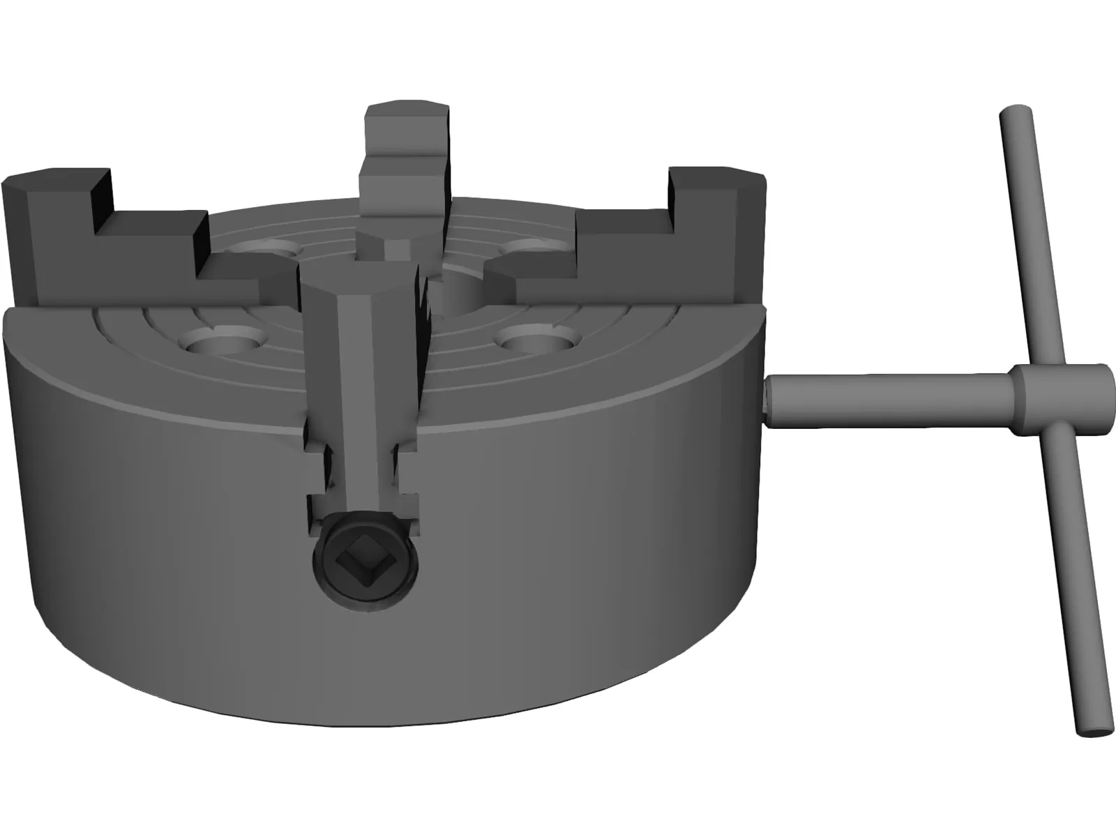 Chuck Precision 4-Jaw 3D Model main preview