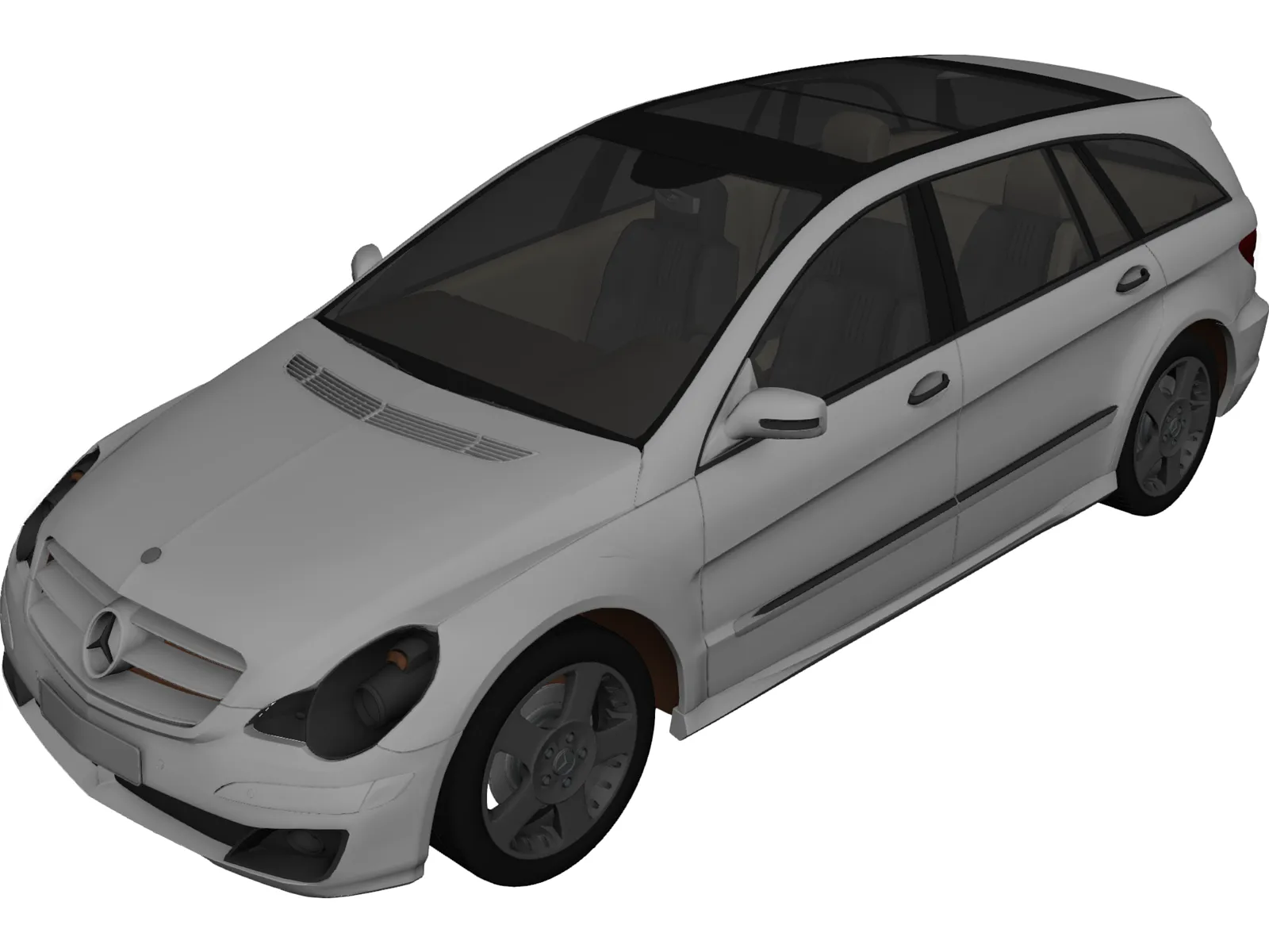 Mercedes-Benz R-Class 3D Model main preview