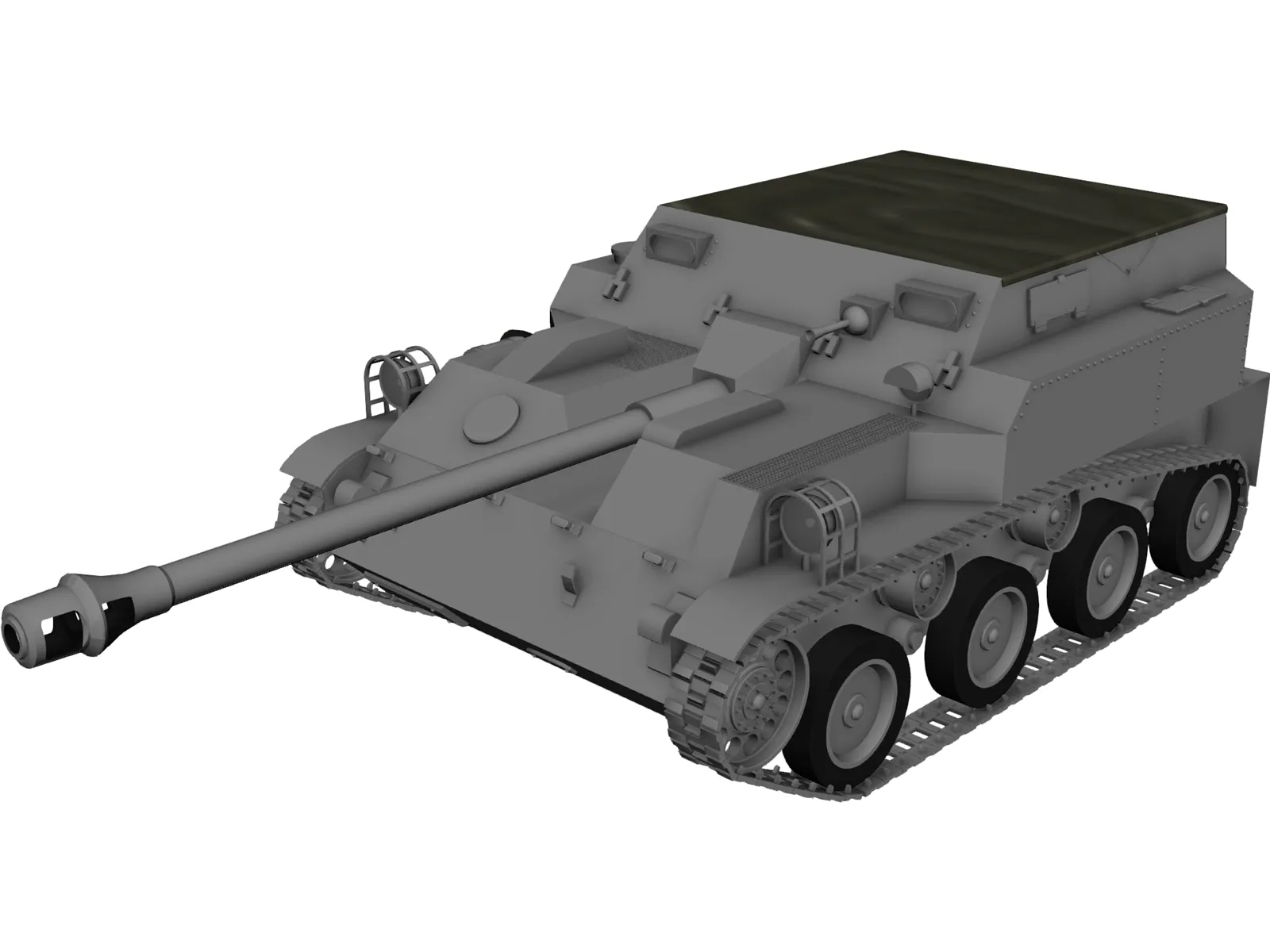 ASU-57 3D Model main preview