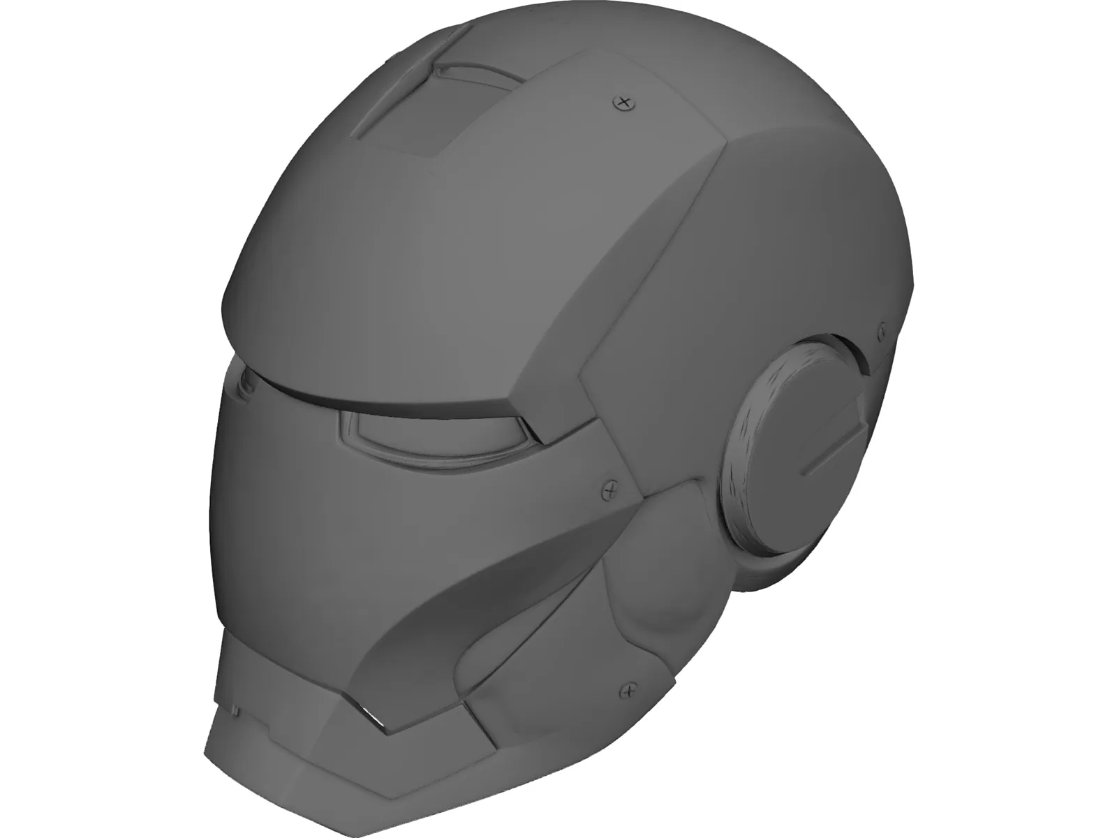 Ironman Helmet 3D Model main preview