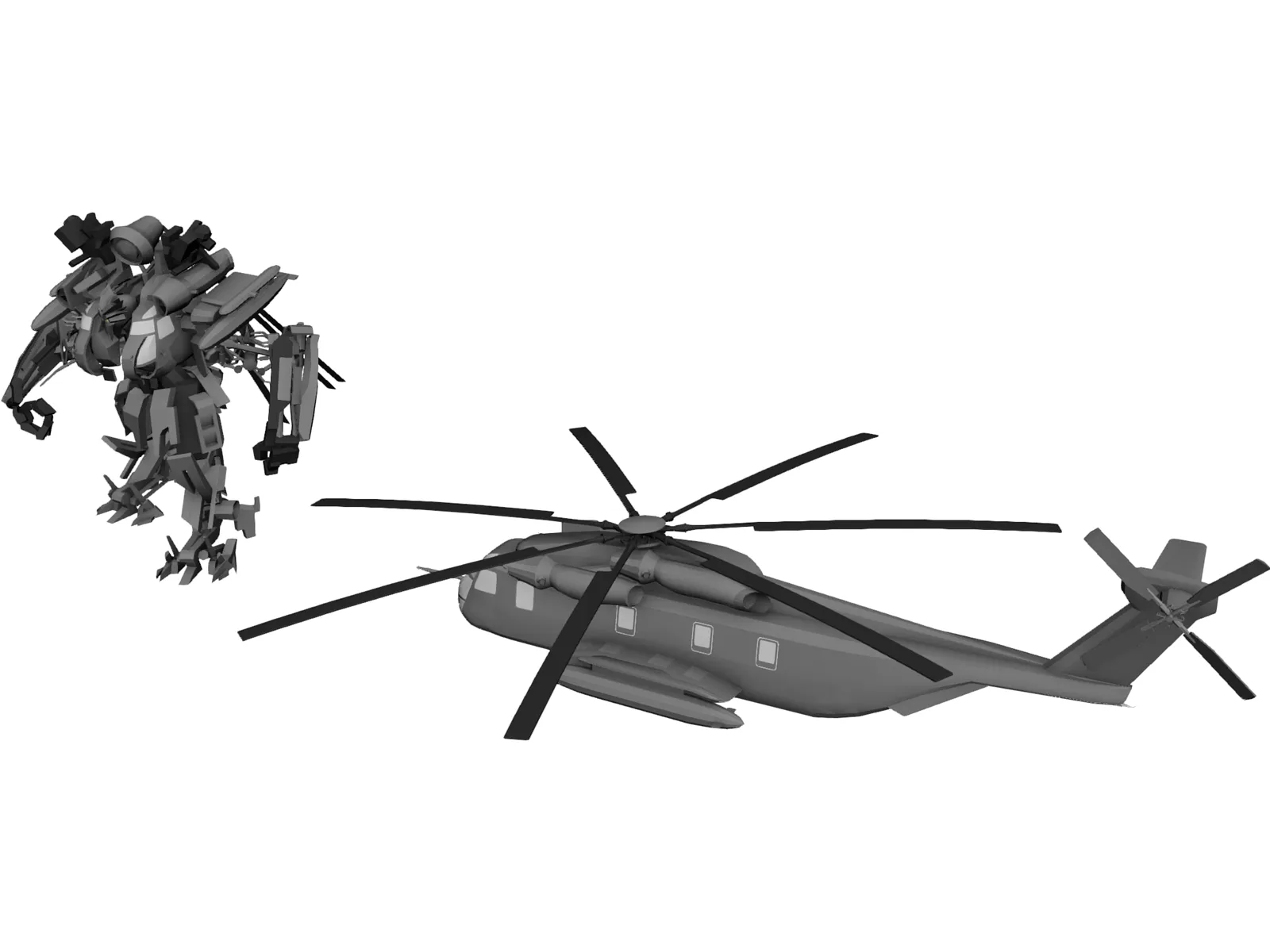 Transformers Blackout 3D Model main preview