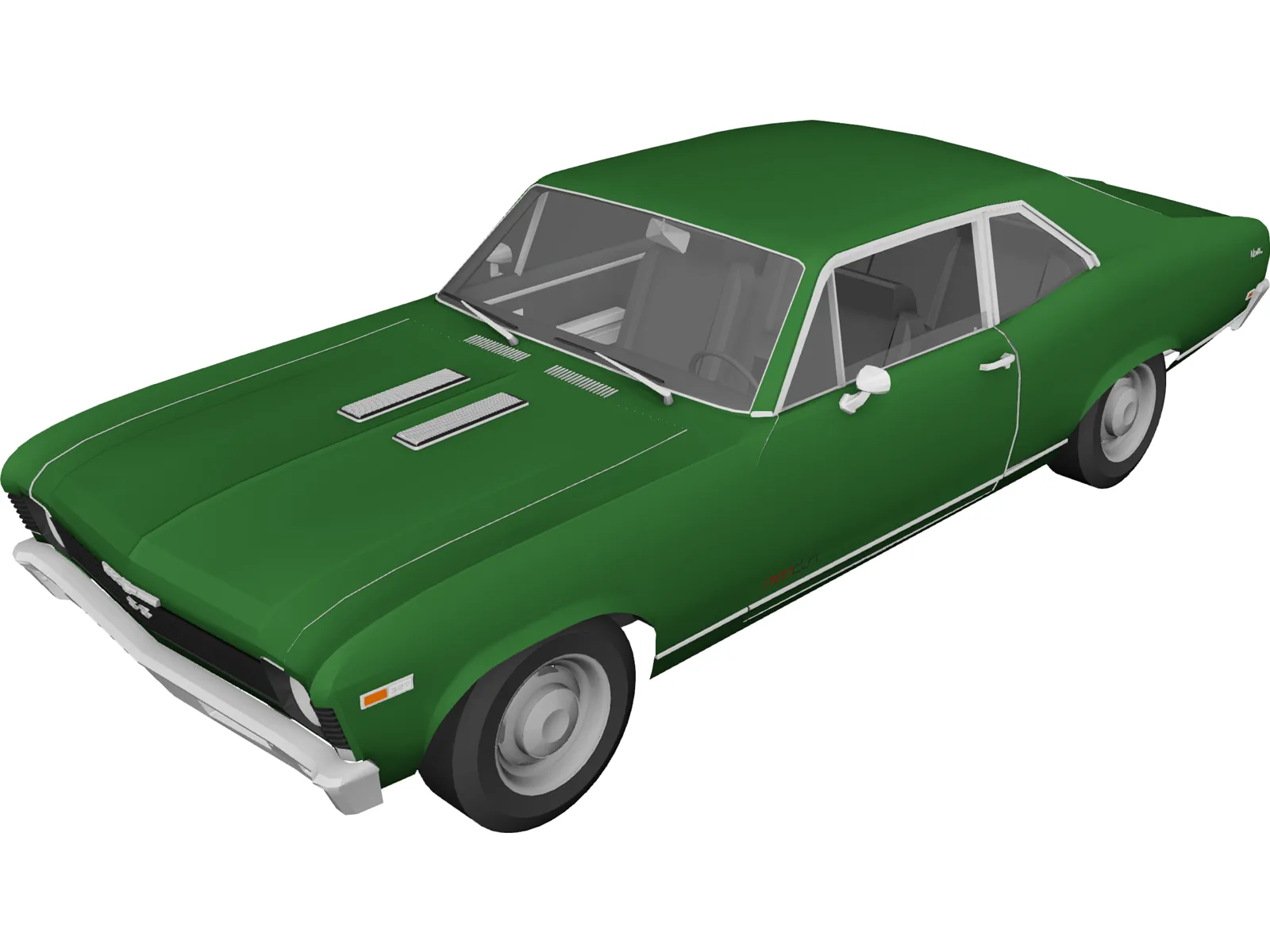 Chevrolet Nova SS (1969) 3D Model main preview