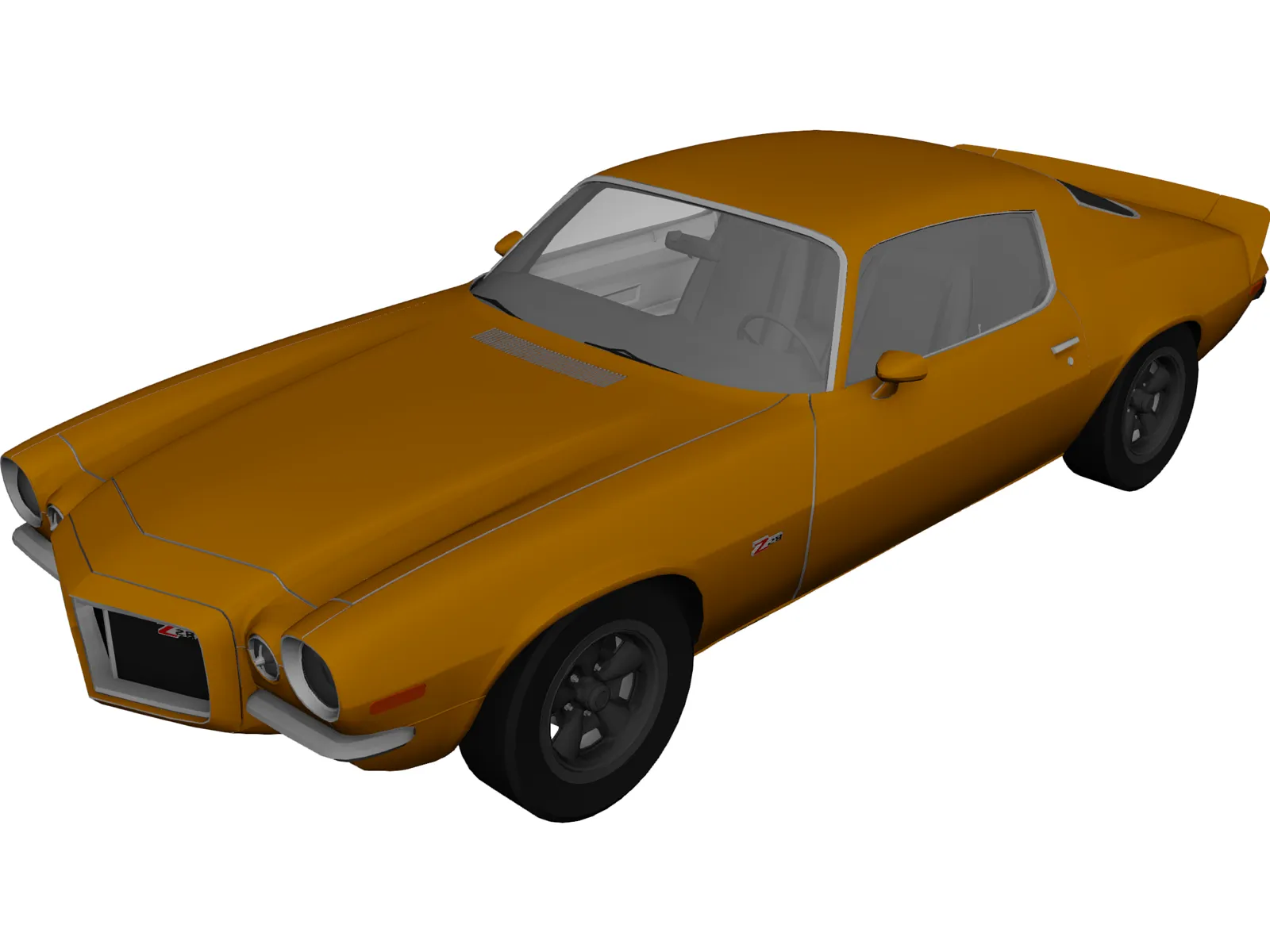 Chevrolet Camaro Z28 (1972) 3D Model main preview