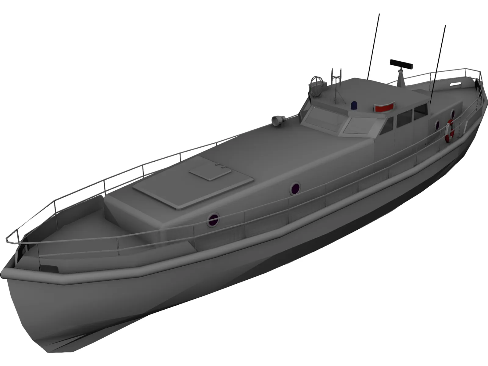 Solent Class Lifeboat 3D Model main preview