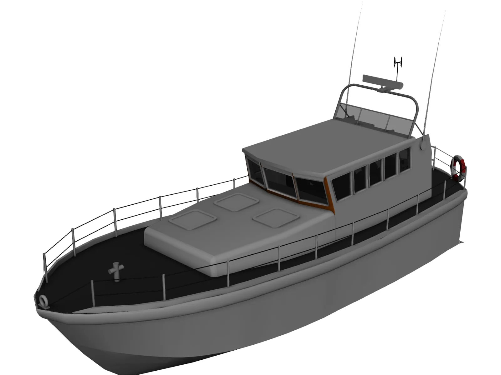 Mersey Class Lifeboat 3D Model main preview
