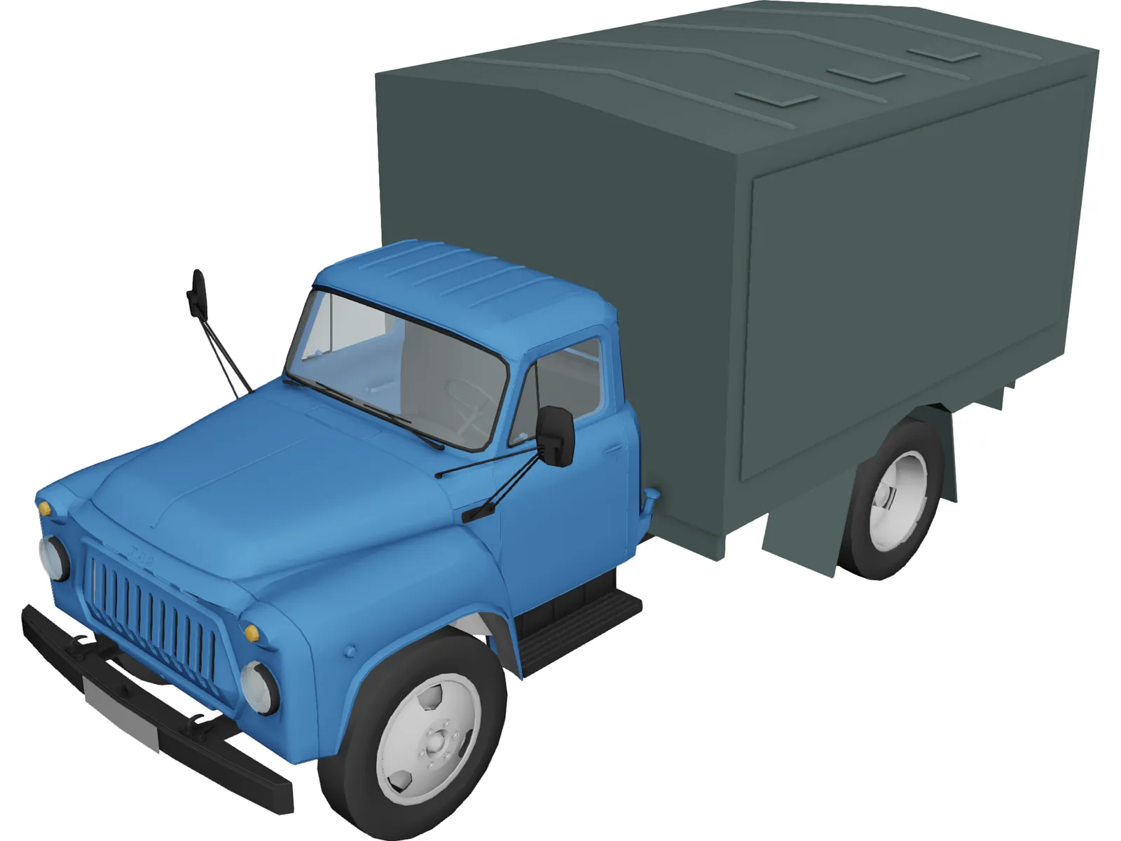 GAZ 52 Truck 3D Model main preview