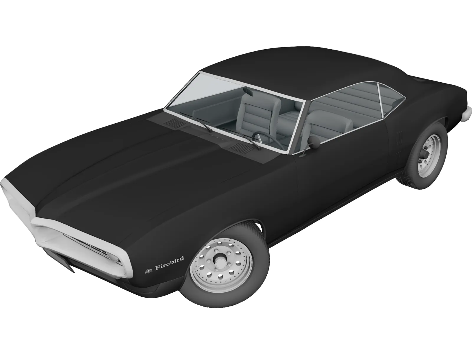 Pontiac Firebird (1968) 3D Model main preview