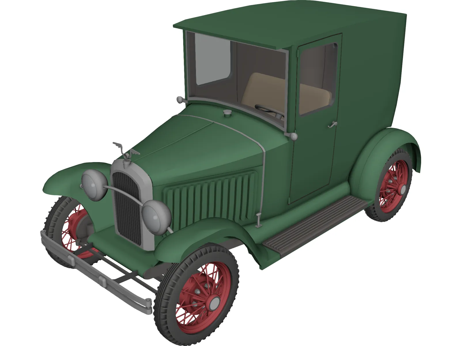 Packard Panel (1922) 3D Model main preview