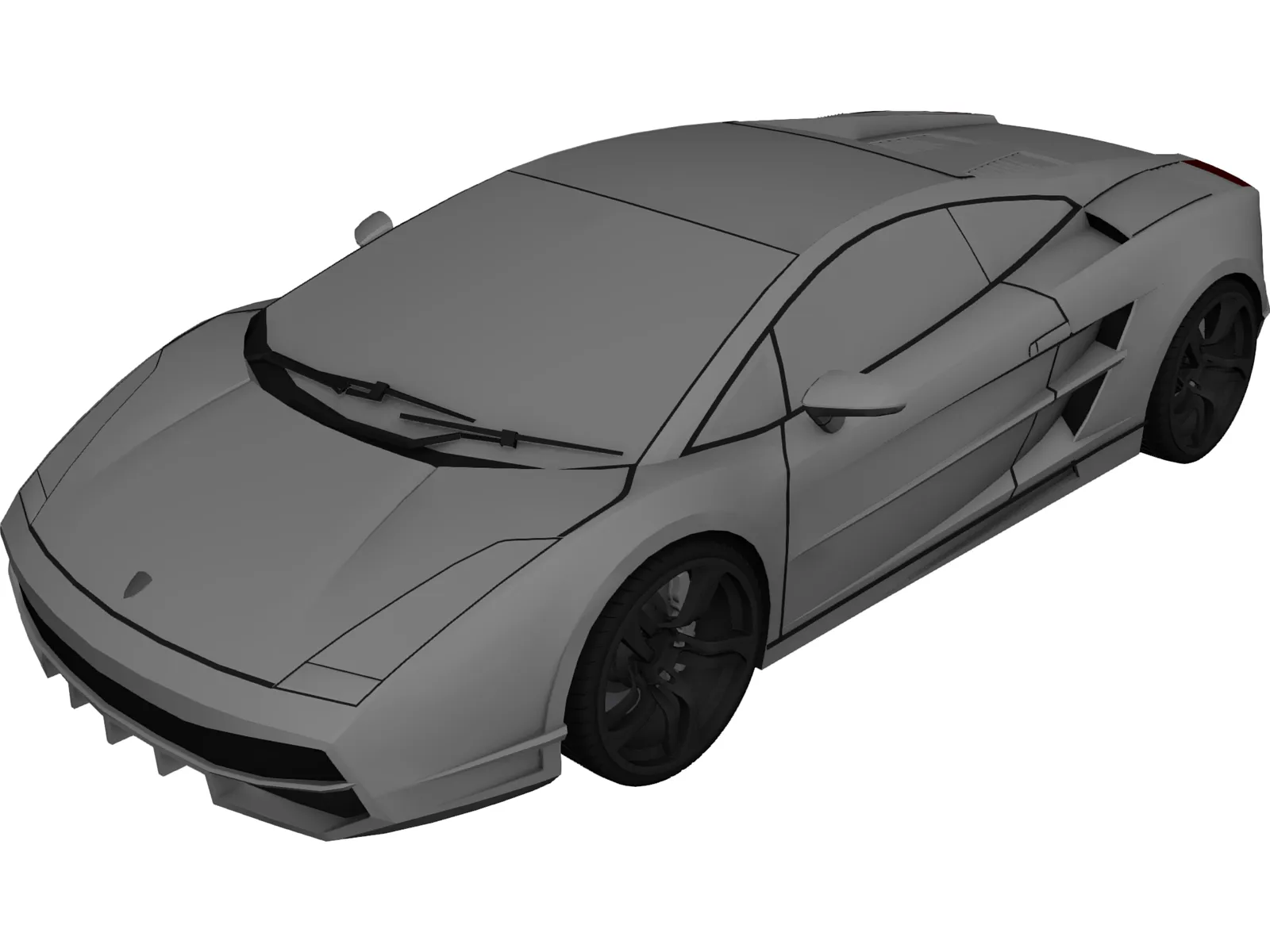Lamborghini Gallardo 3D Model main preview