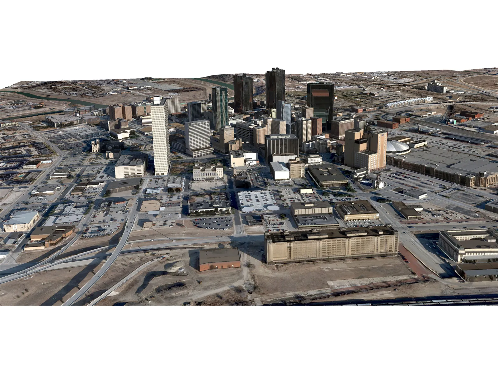 Fort Worth City 3D Model main preview