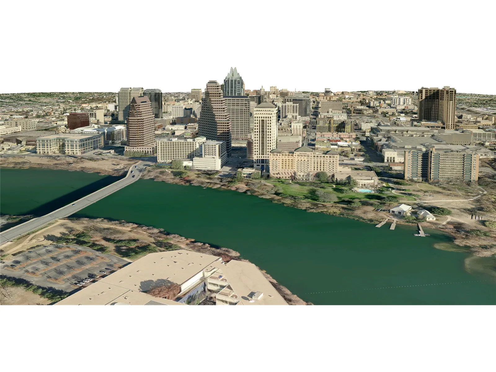 Austin City 3D Model main preview