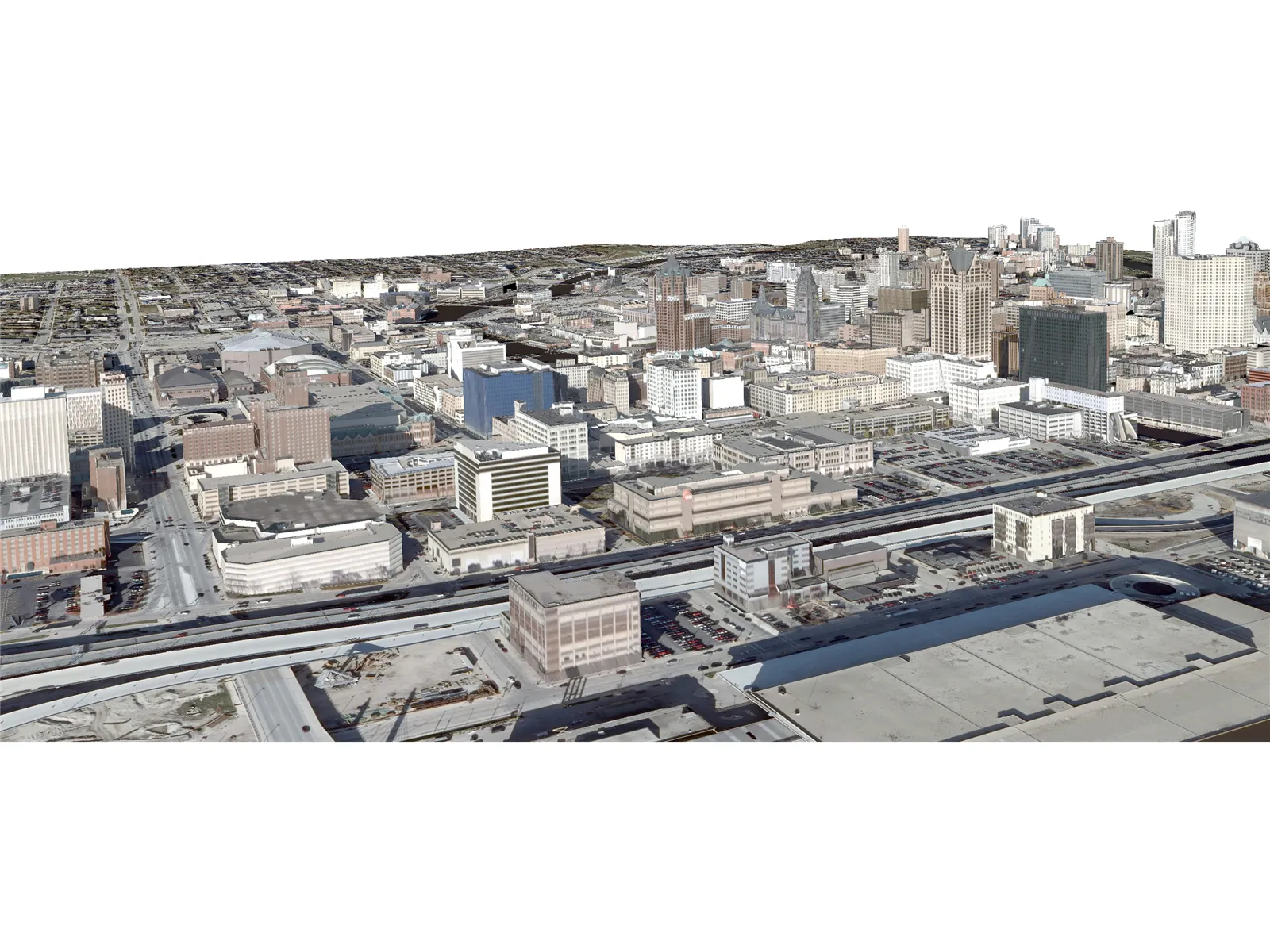 Milwaukee City 3D Model main preview