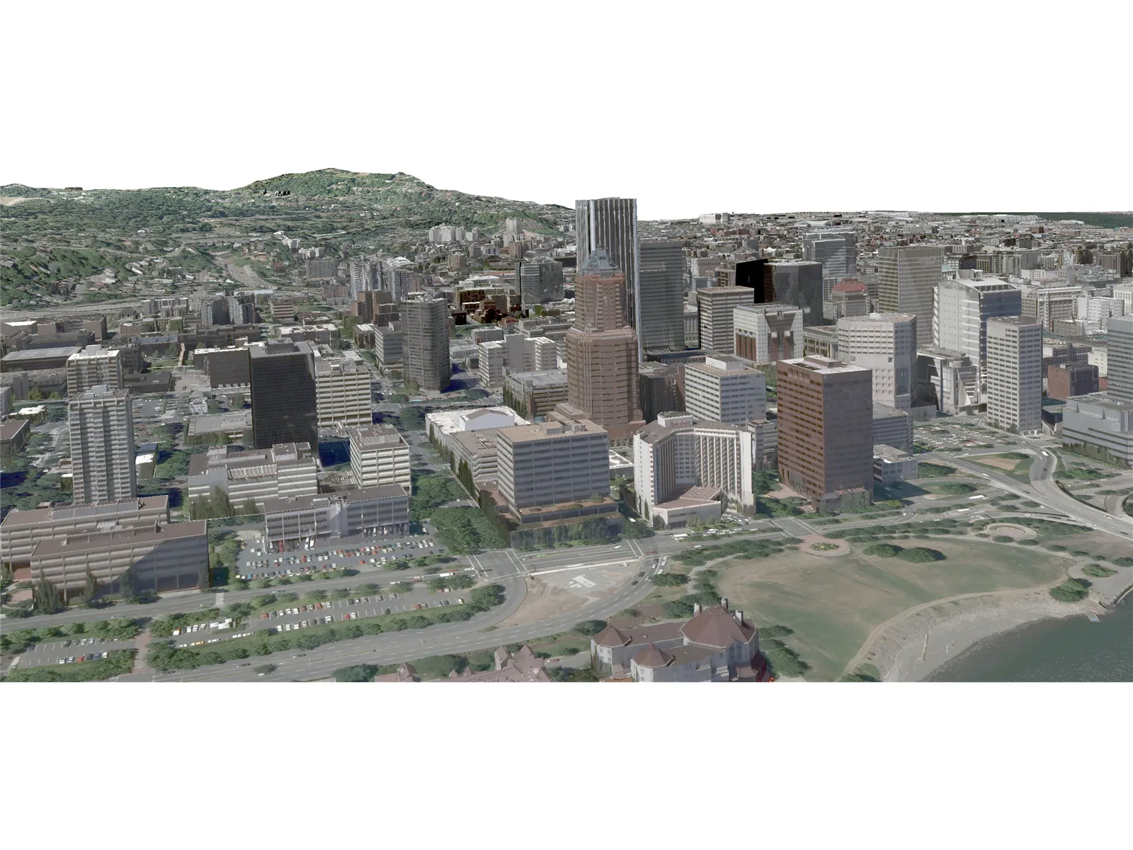 Portland City, Oregon 3D Model main preview