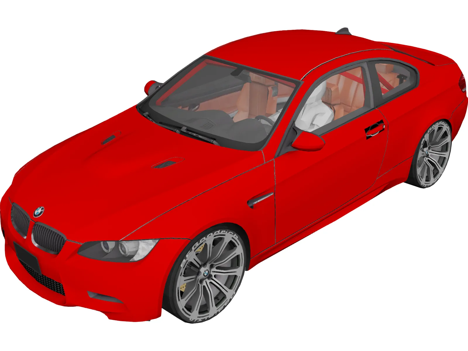 BMW M3 E92 3D Model main preview