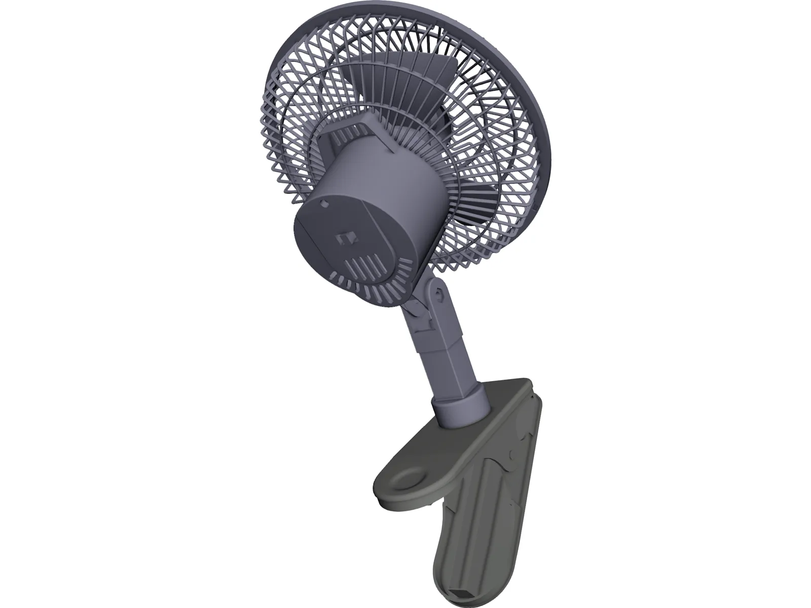 Clip On Fan 3D Model main preview