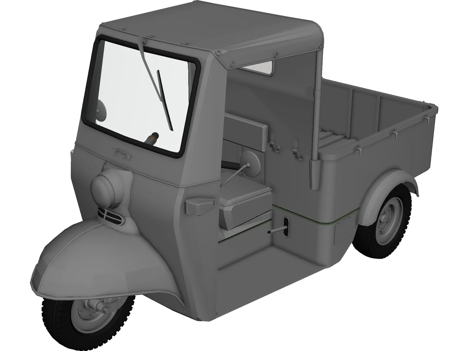 Tricycle 3D Model main preview