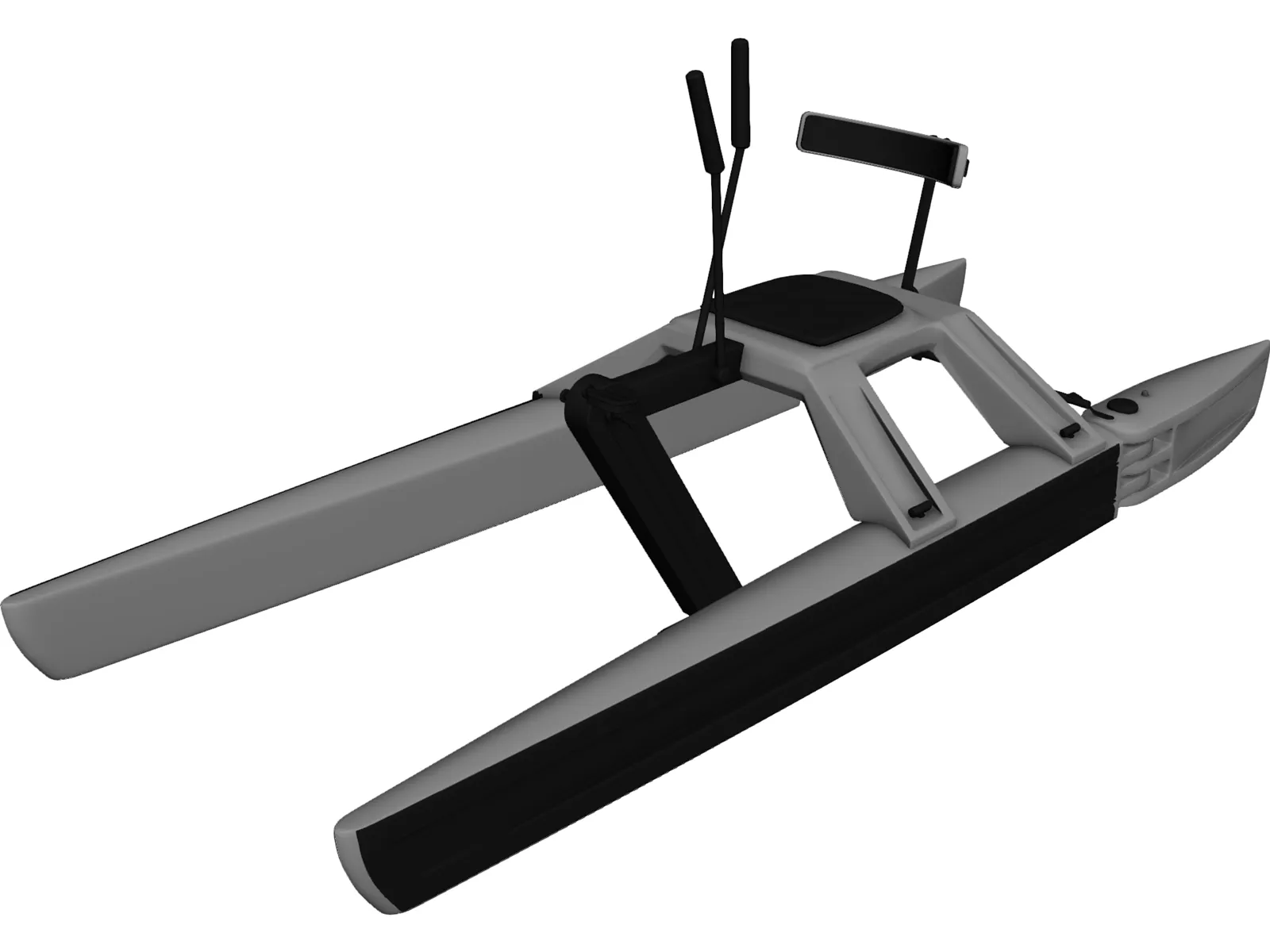 Catamaran 3D Model main preview