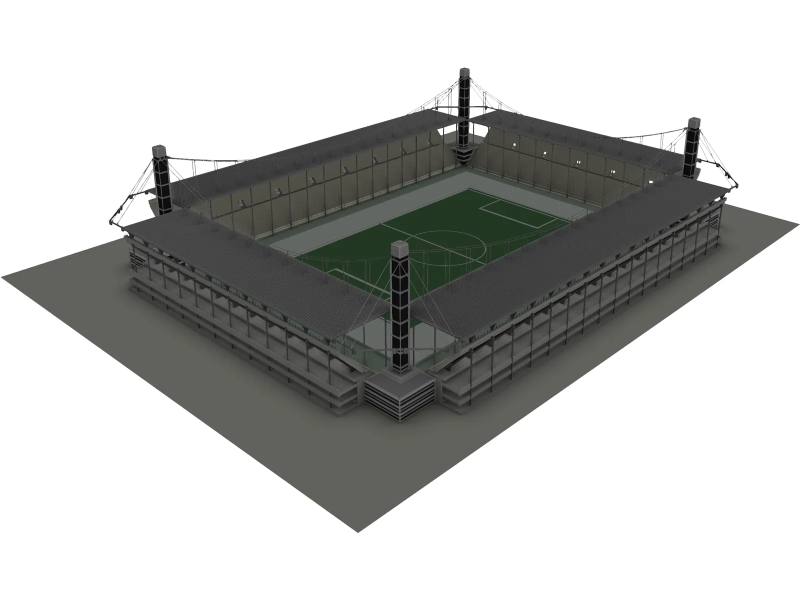 Europe Stadium 3D Model main preview