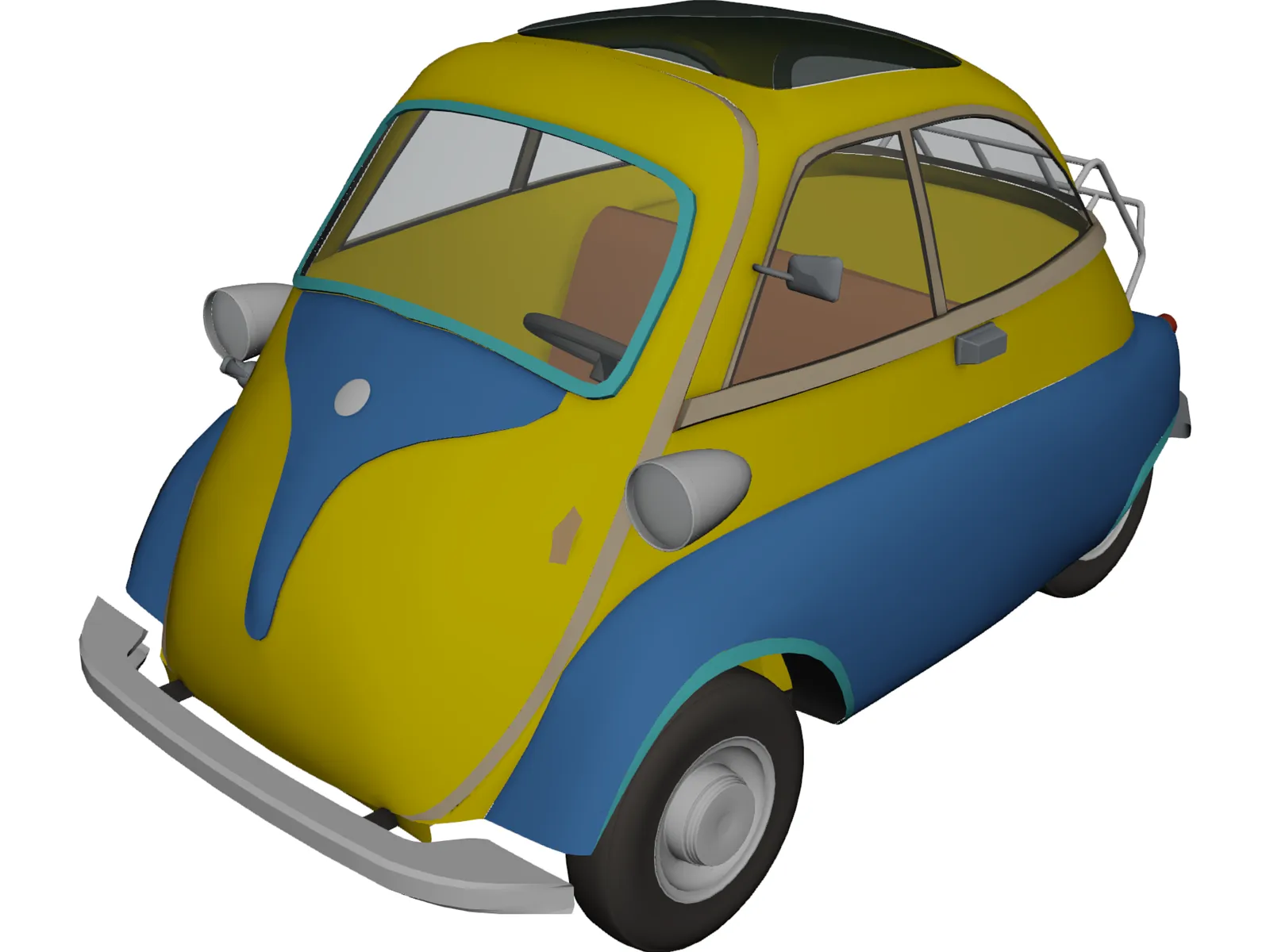 BMW Isetta 250 (1956-1962) [+Interior] 3D Model main preview
