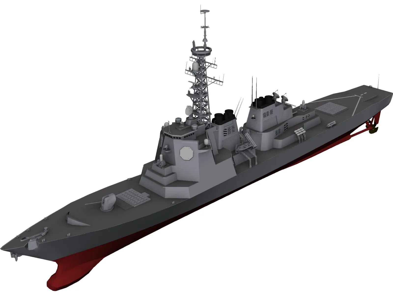 Kongo Destroyer 3D Model main preview