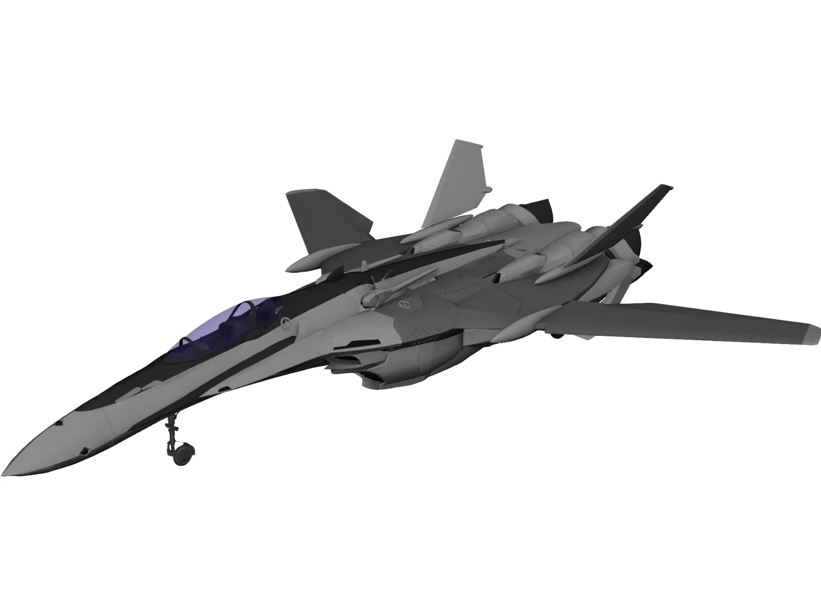 VF-25 3D Model main preview