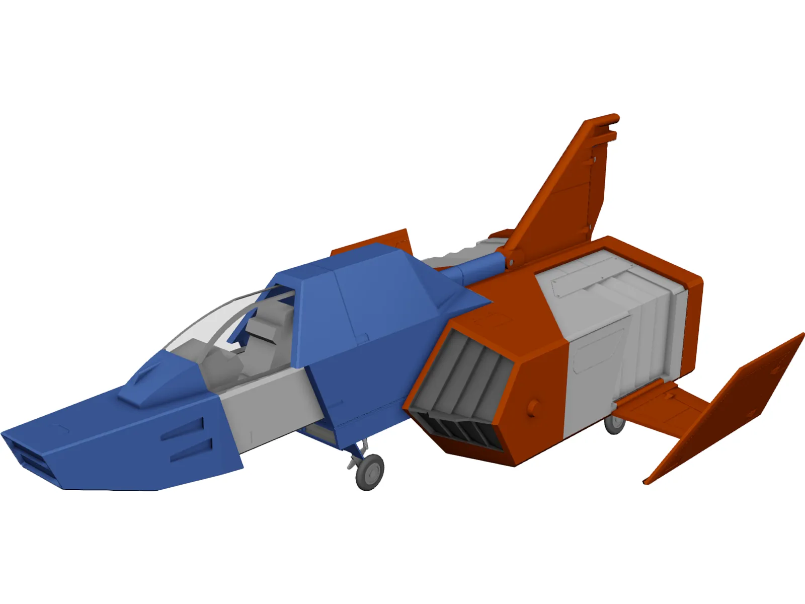 Core Fighter 3D Model main preview