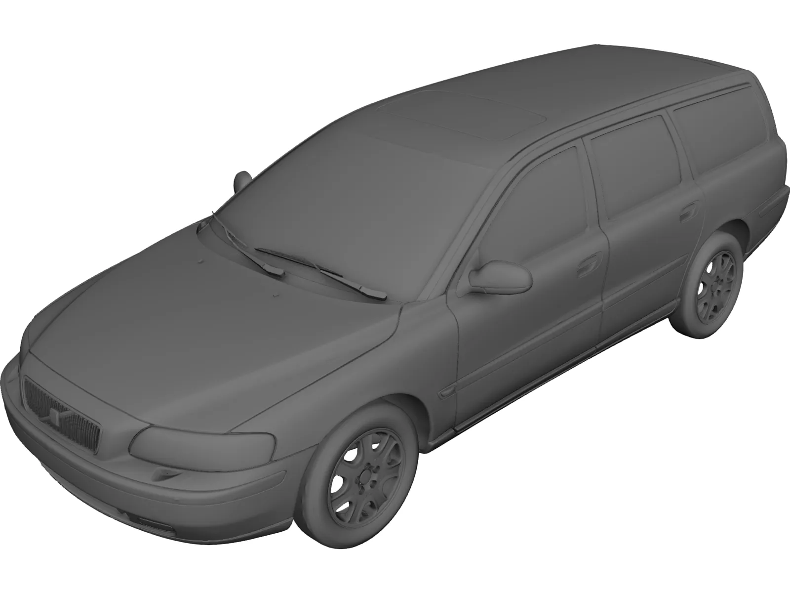 Volvo C70 Wagon (2004) 3D Model main preview