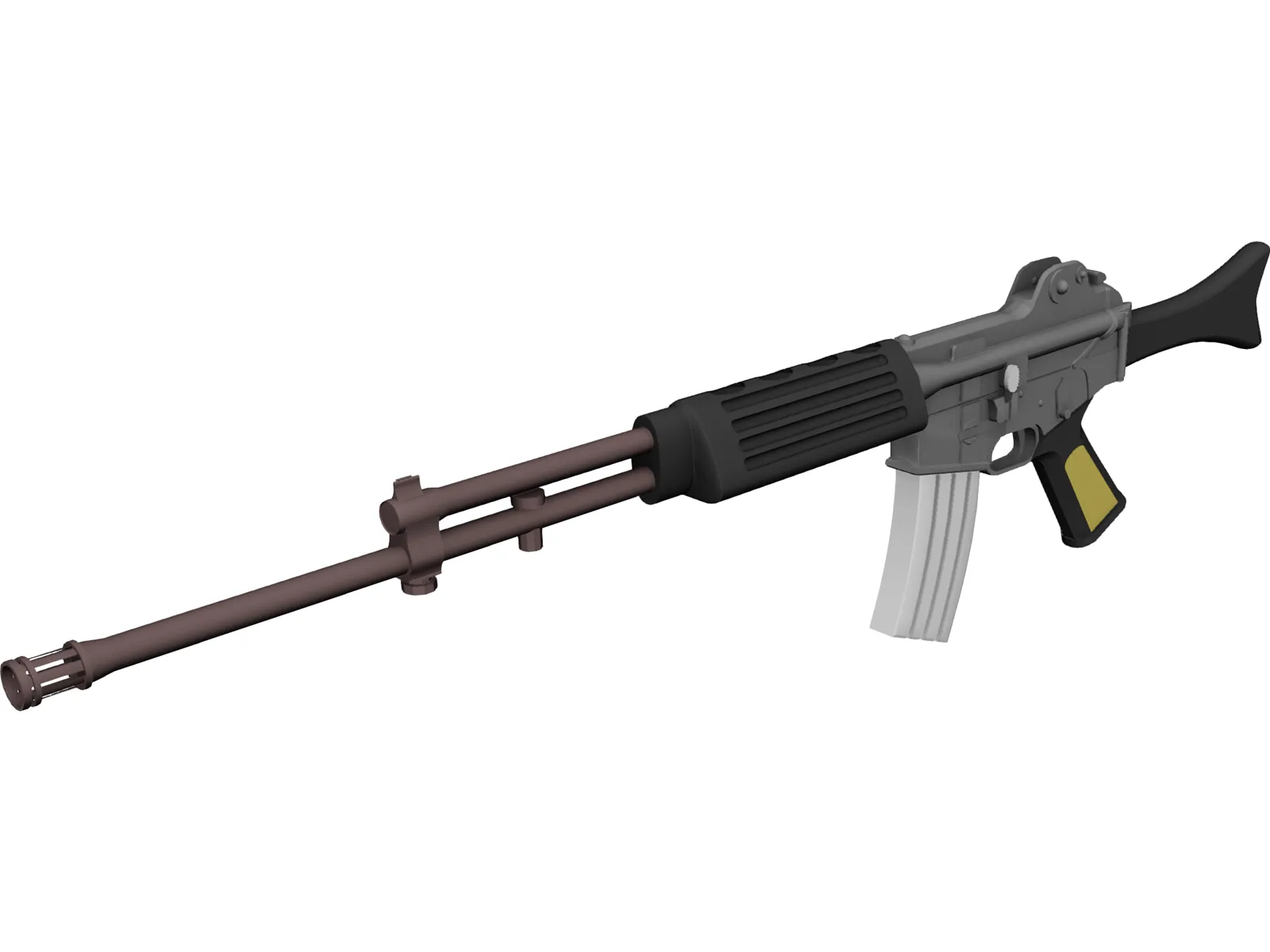 K2 Rifle 3D Model main preview