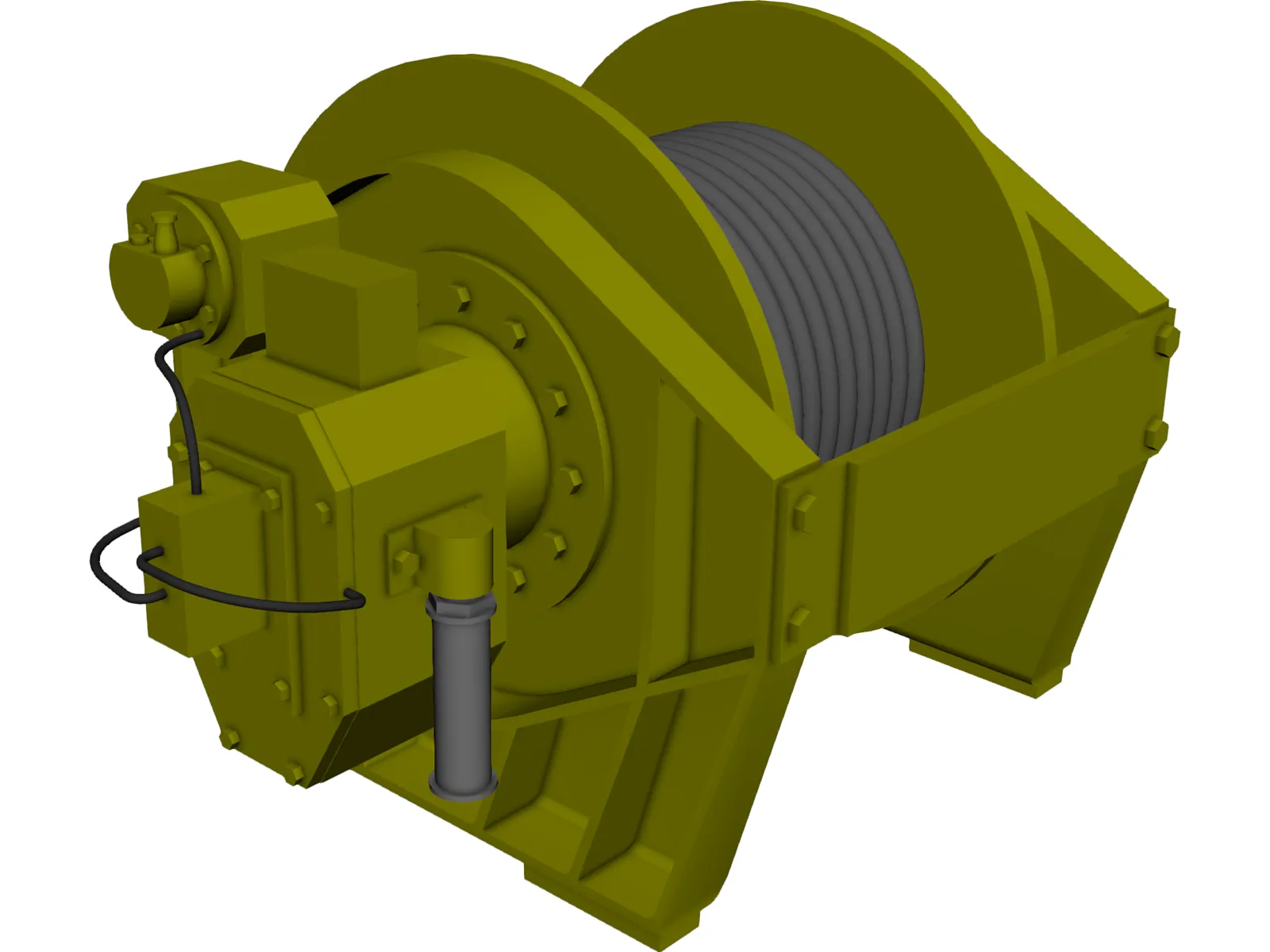 Winch 3D Model main preview