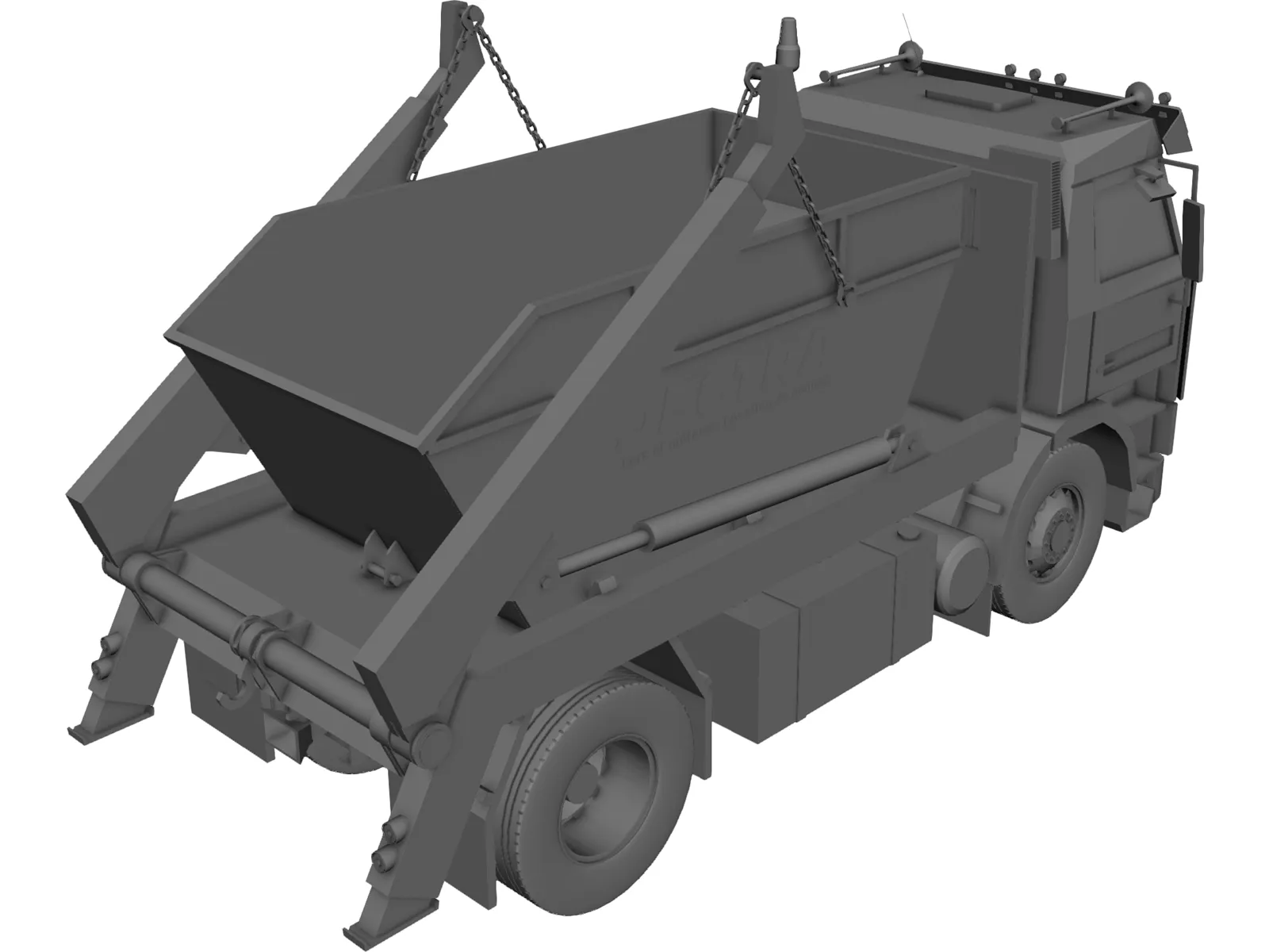 Scania 450 Dumpster 3D Model main preview