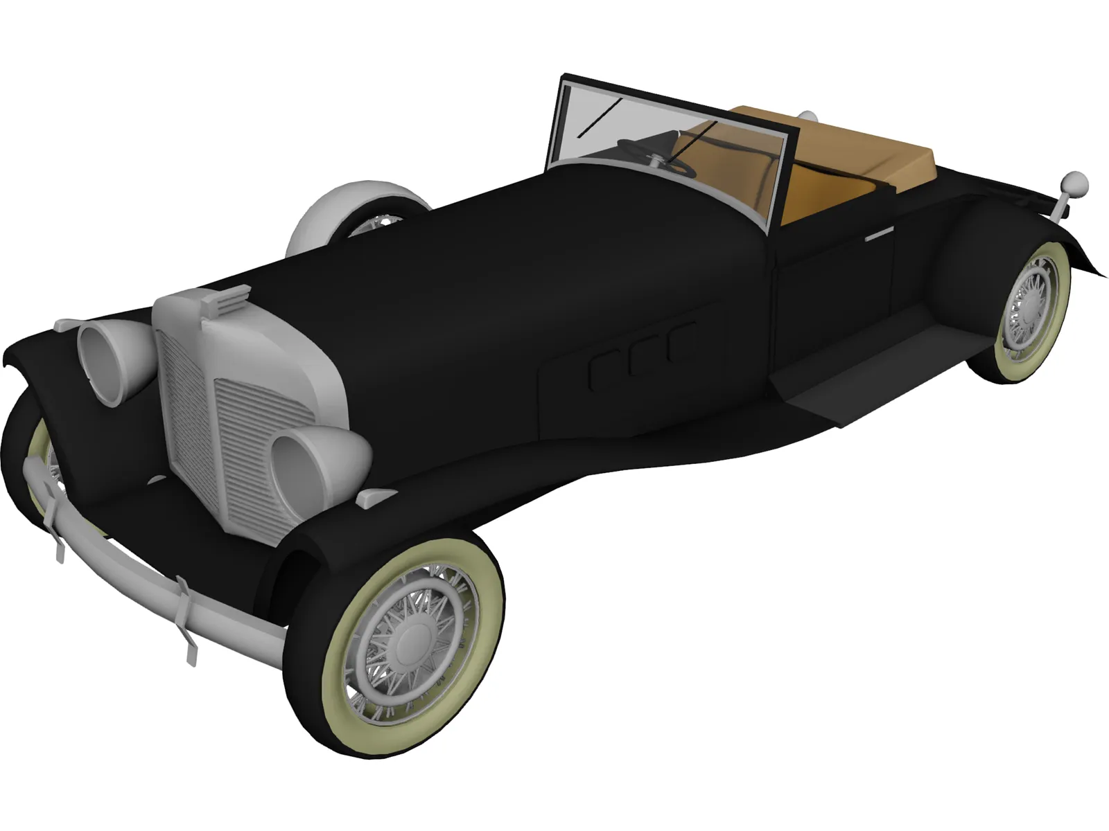 Roadster 3D Model main preview