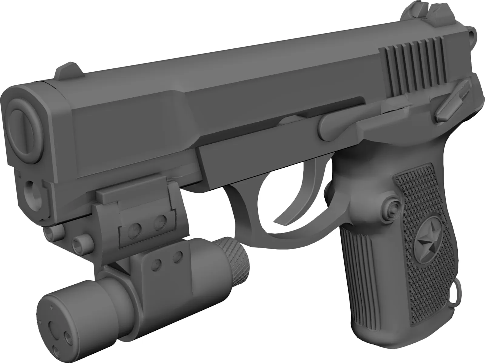Pistol 92 Type 3D Model main preview