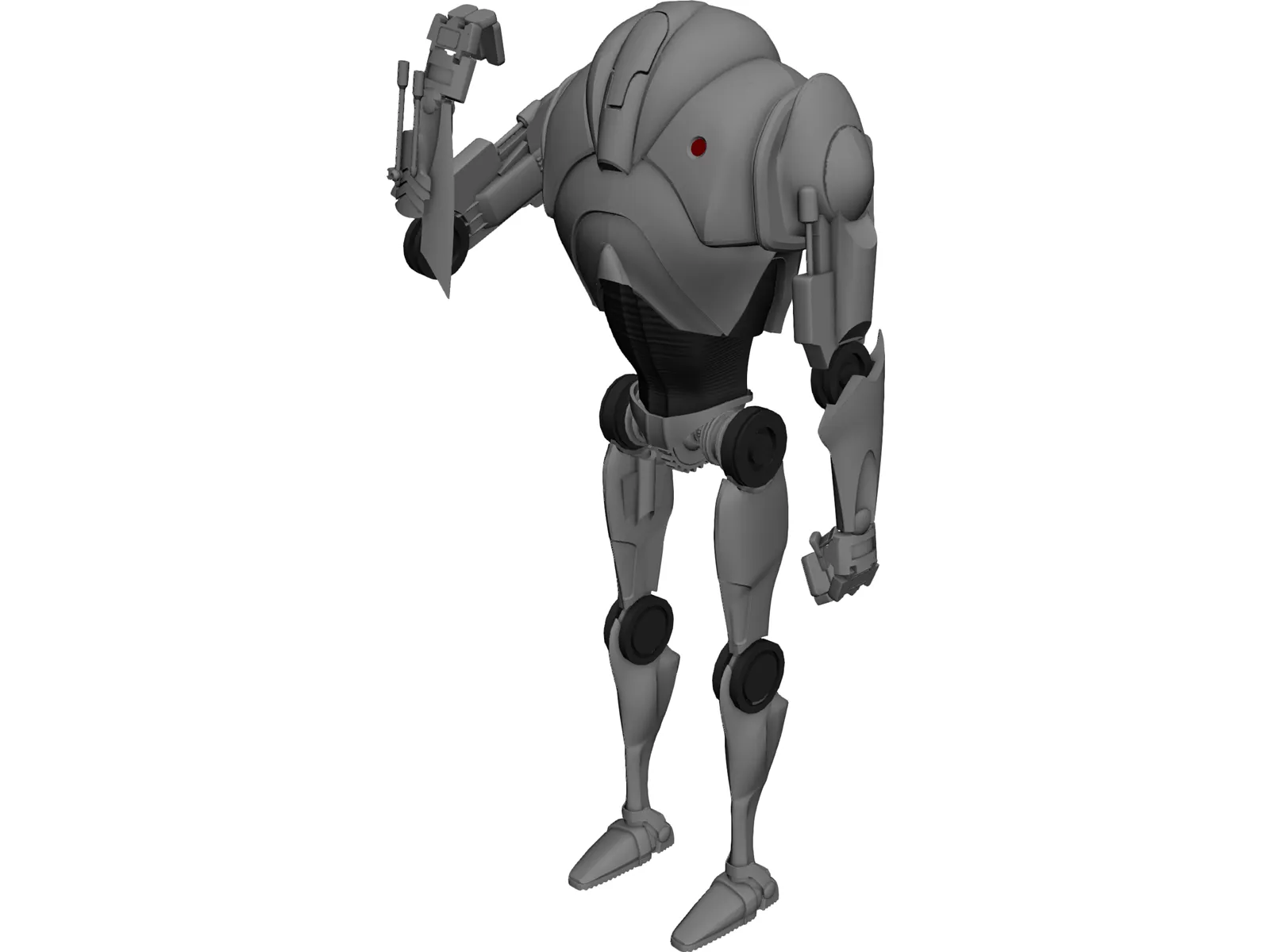 Star Wars Battle Droid 3D Model main preview