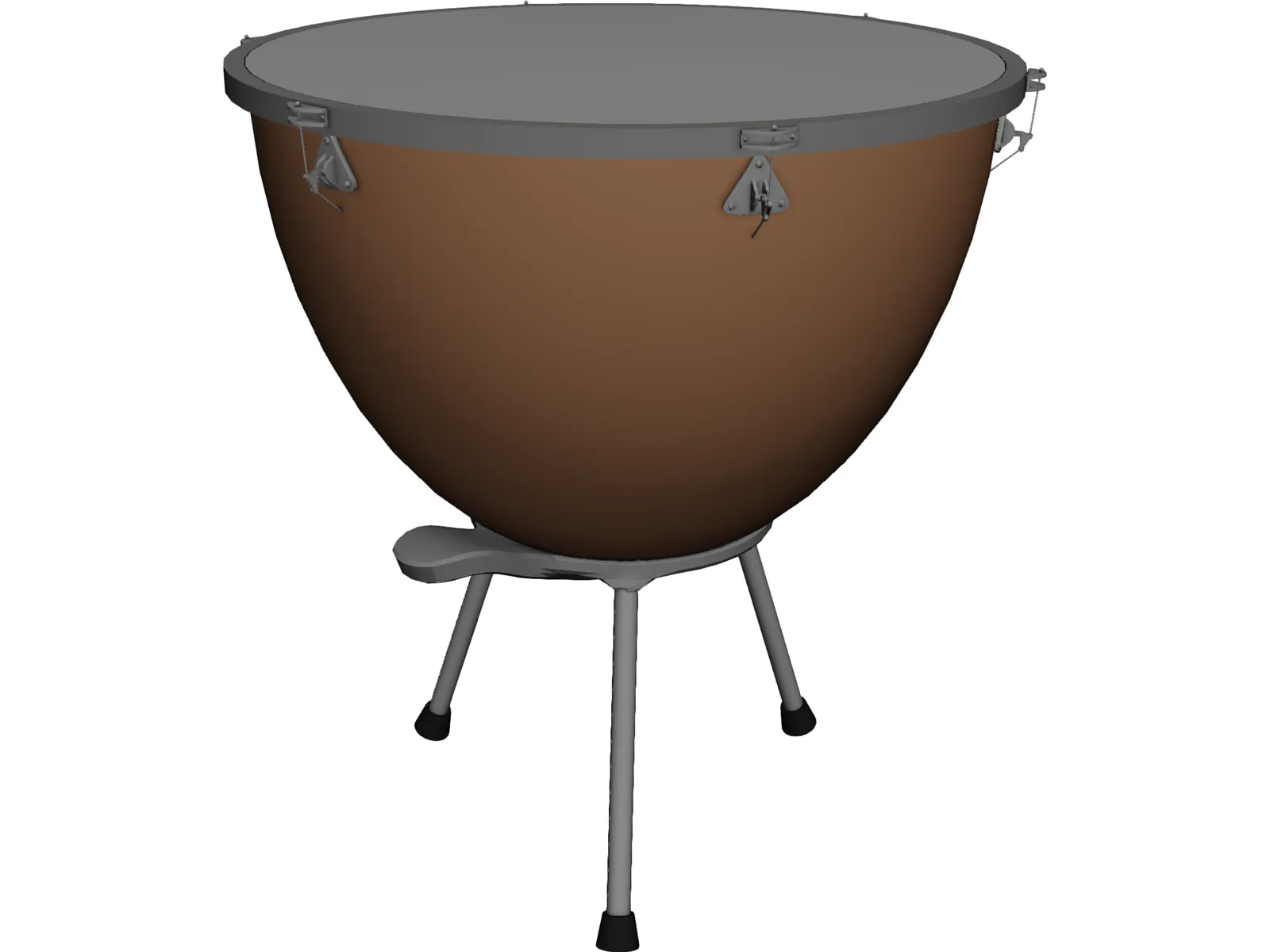 Timpani Drum 3D Model main preview